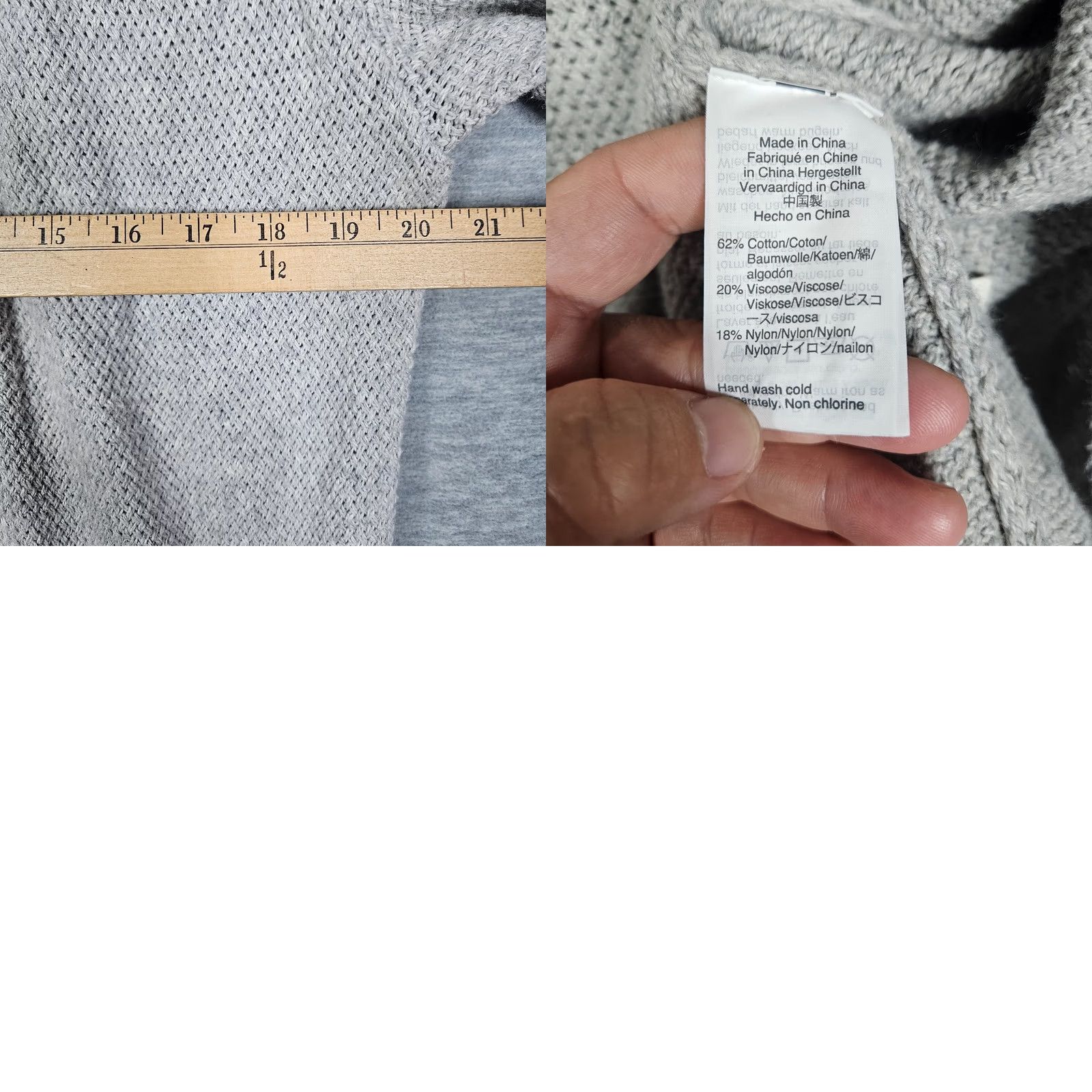 Madewell Madewell Cardigan Gray Open Front Tie Waist Long Sleeve XS Womens Sweater Knit Cotton Viscose Regular Casual Modern 90s Theme Open Front Tie Waist Size XS / US 0-2 / IT 36-38 - 8 Thumbnail