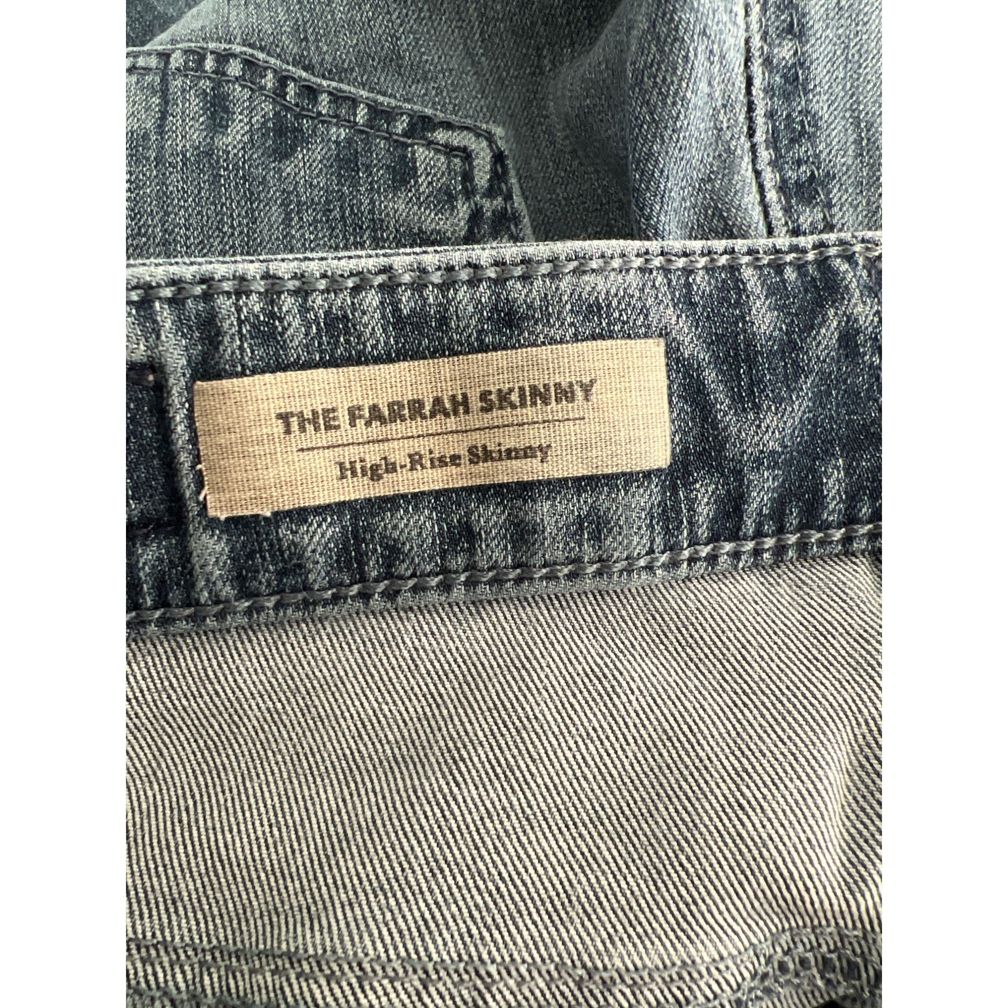 AG Adriano Goldschmied AG Adriano Goldschmied Farrah Skinny Jeans High Rise Contour Size 27" / US 4 / IT 40 - 5 Thumbnail