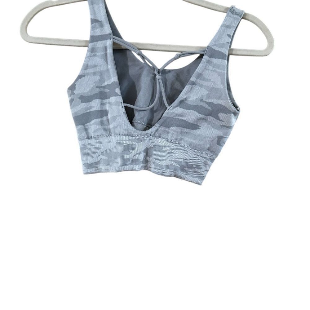 Other Gray Camouflage V-Neck Sports Bra Size S / US 4 / IT 40 - 7 Thumbnail