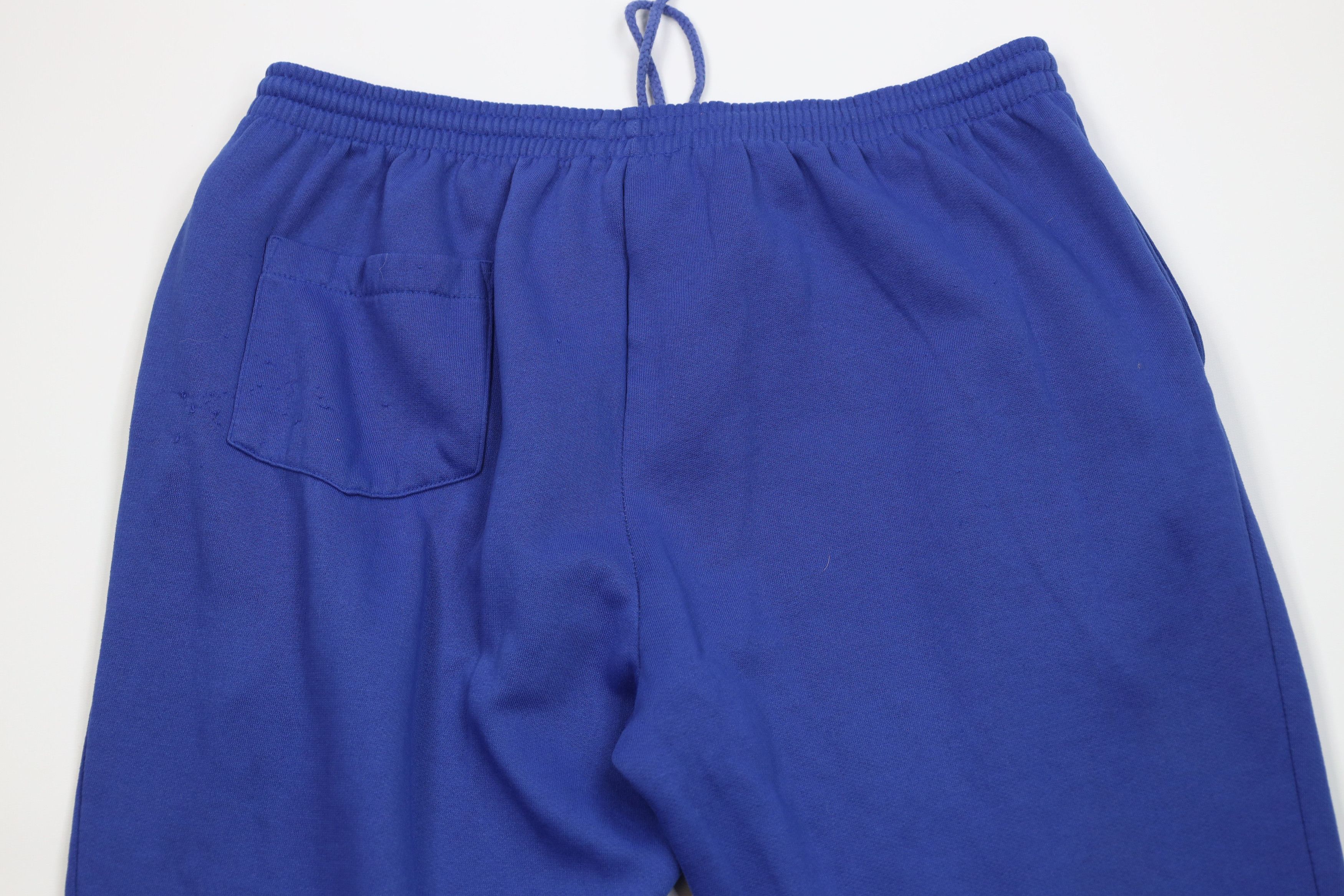 Vintage Vintage 90s Streetwear Blank Sweatpants Joggers Pants Blue Size US 36 / EU 52 - 10 Thumbnail