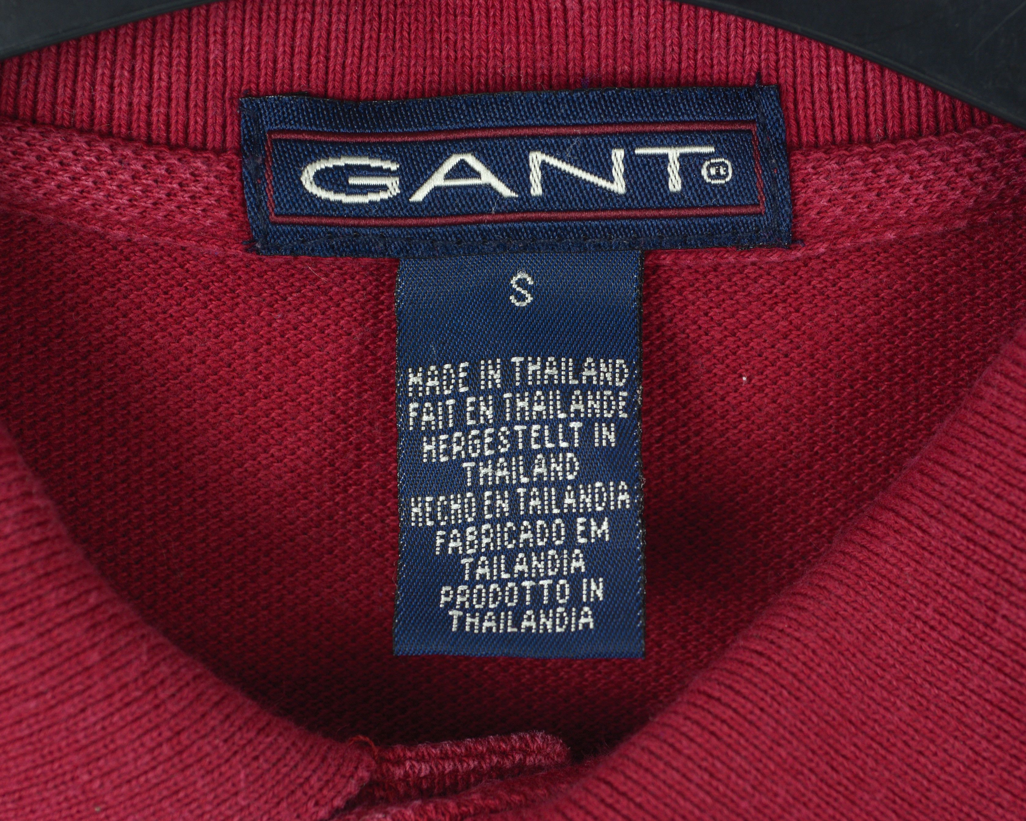 Gant Polo Shirt Long Sleeve Red Cotton Casual Formal Top Button Size US S / EU 44-46 / 1 - 5 Thumbnail