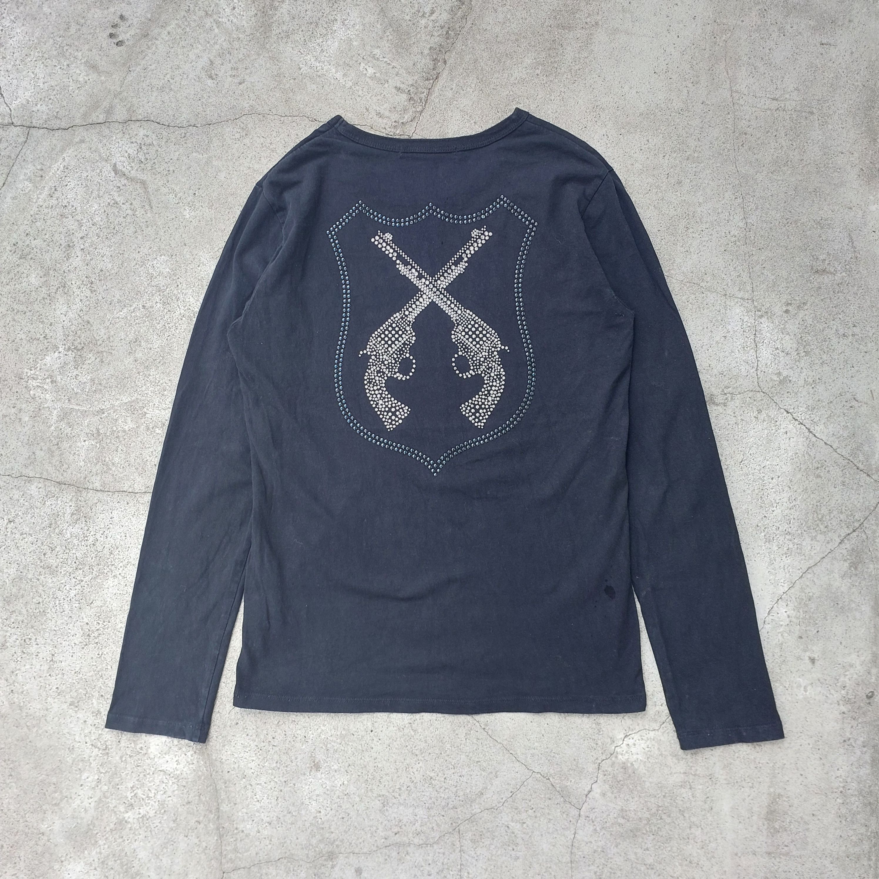 image of Roarguns - Swarovski - Longsleeves in Black, Men's (Size Medium)