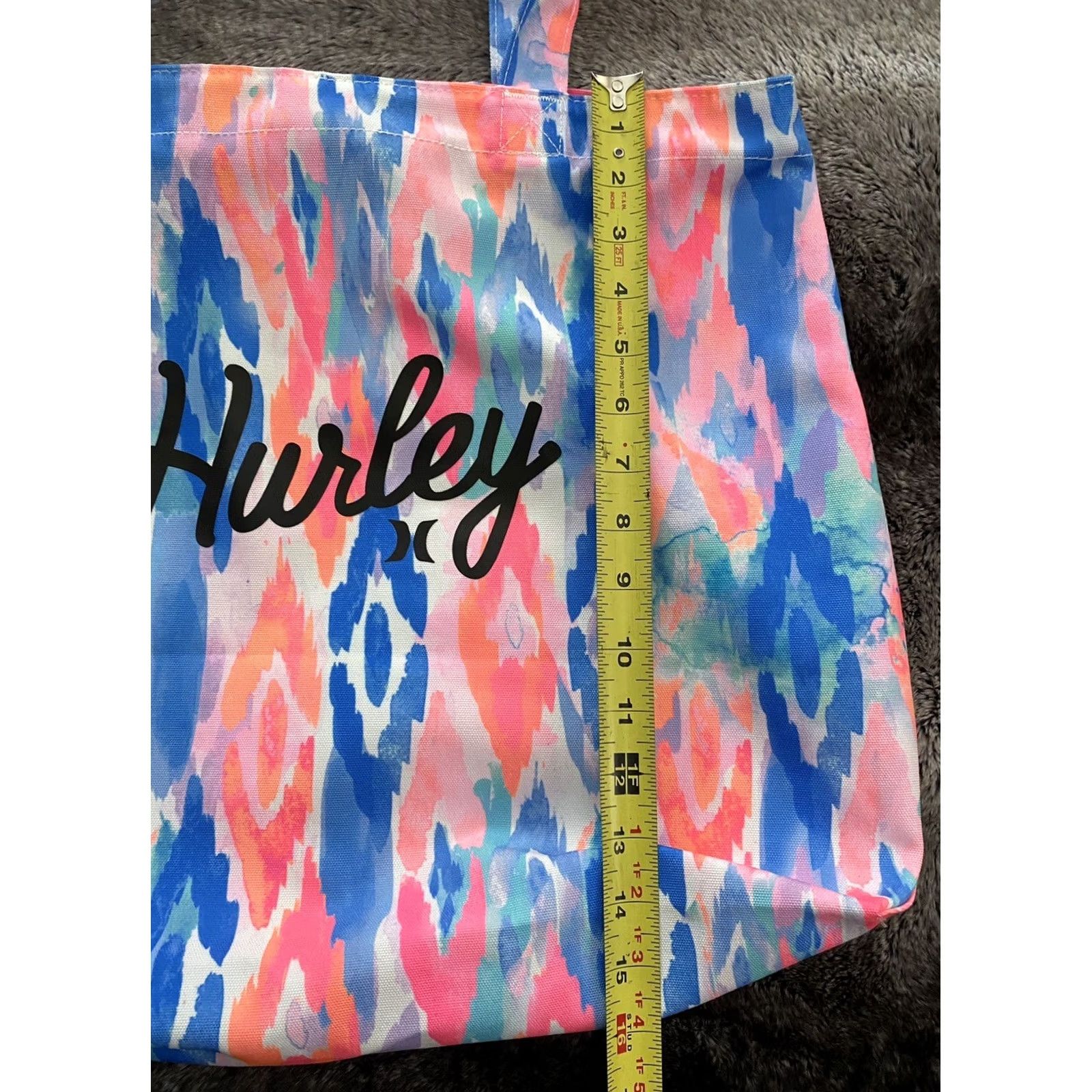 Hurley Hurley Tote Bag Women Multicolor Canvas Beach Gym Tote Colorful NSL NWOT, Brand New, Colorful, Tote, Women, Multicolor Canvas, Beach, Gym Size ONE SIZE - 5 Thumbnail