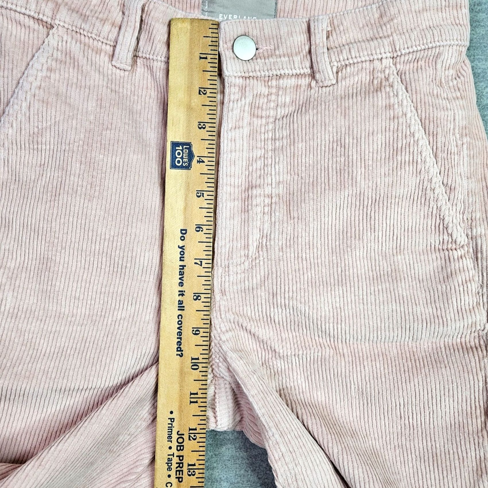 Everlane Everlane Pink Corduroy Pants Women Regular Size 0 Casual Straight Leg Cotton Elastane Button Closure Size 25" / US 0 / IT 36 - 5 Thumbnail