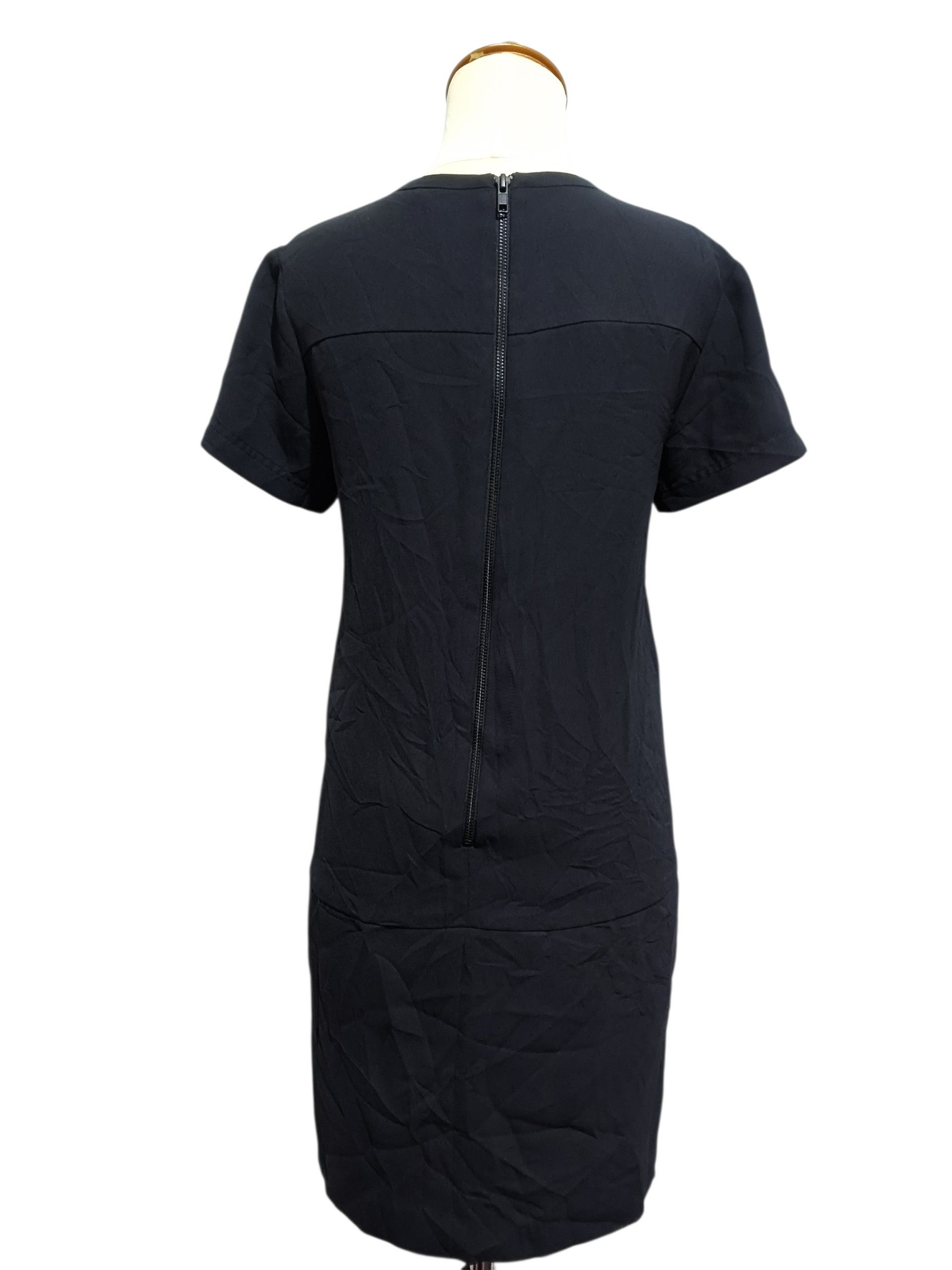 Theory Theory Eloria Madera Black Minimal Shift Dress Size XS / US 0-2 / IT 36-38 - 5 Thumbnail