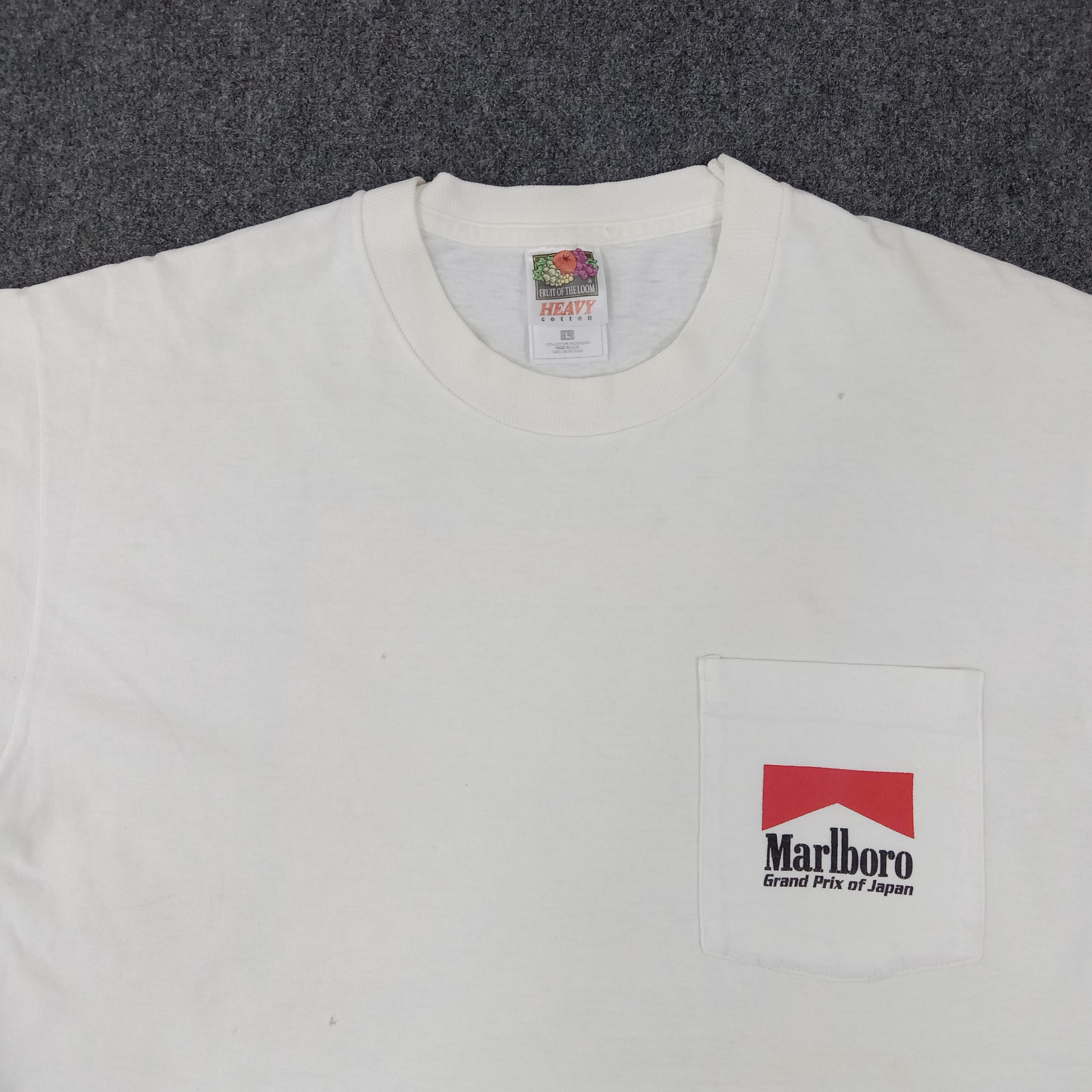 Marlboro × Vintage Marlboro Grand Prix Of Japan Racing MotoGP Tshirt Size US L / EU 52-54 / 3 - 5 Thumbnail