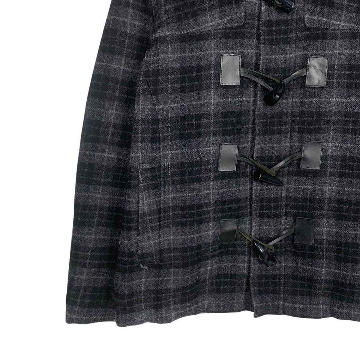 Katharine Hamnett London HAMNETT Coat Checked Wool Duffle Coat #1796-C15 Size US M / EU 48-50 / 2 - 3 Thumbnail