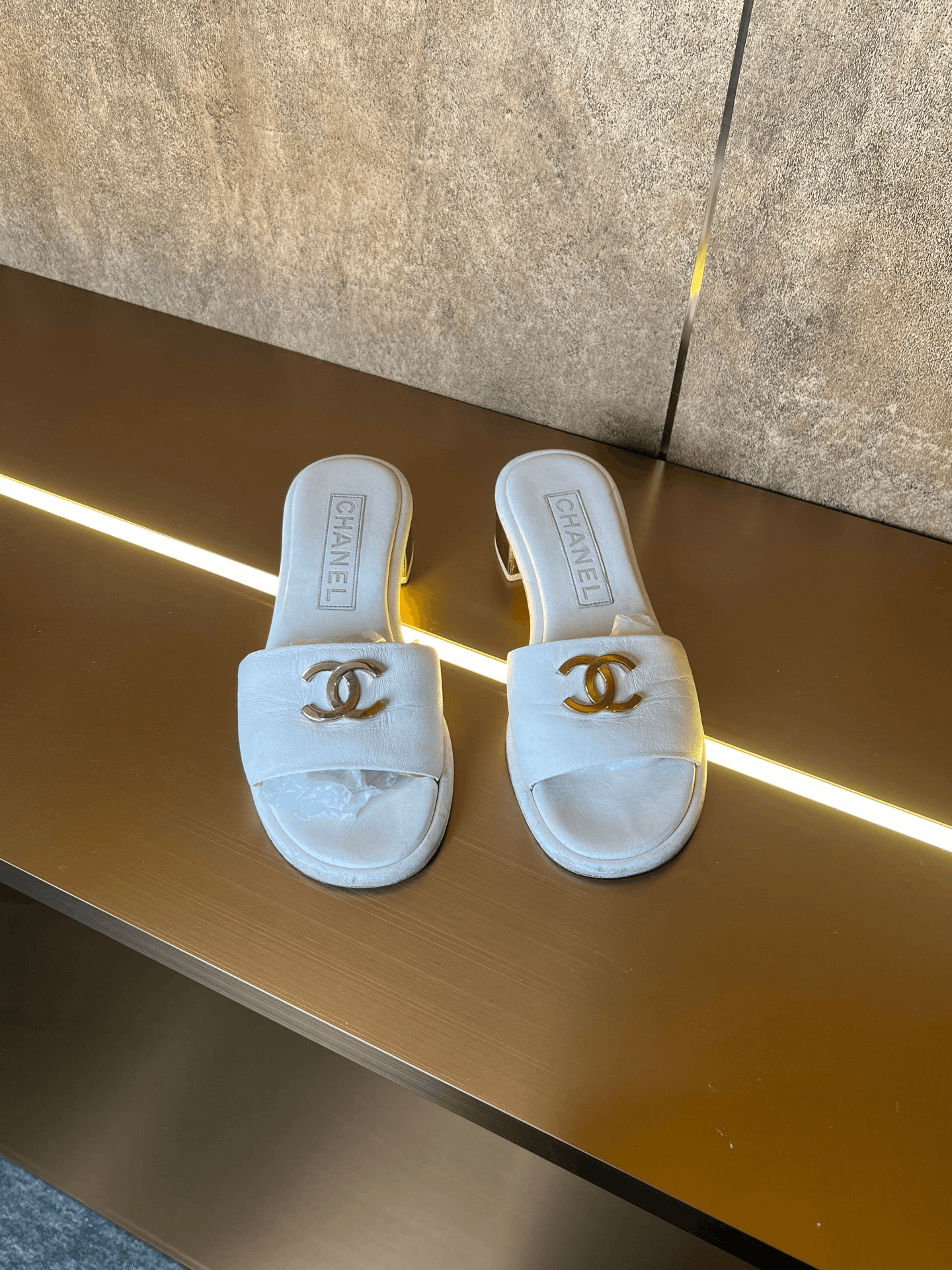 Chanel Chanel Double C Logo High-Heel Sandals Size US 6 / IT 36 - 1 Thumbnail