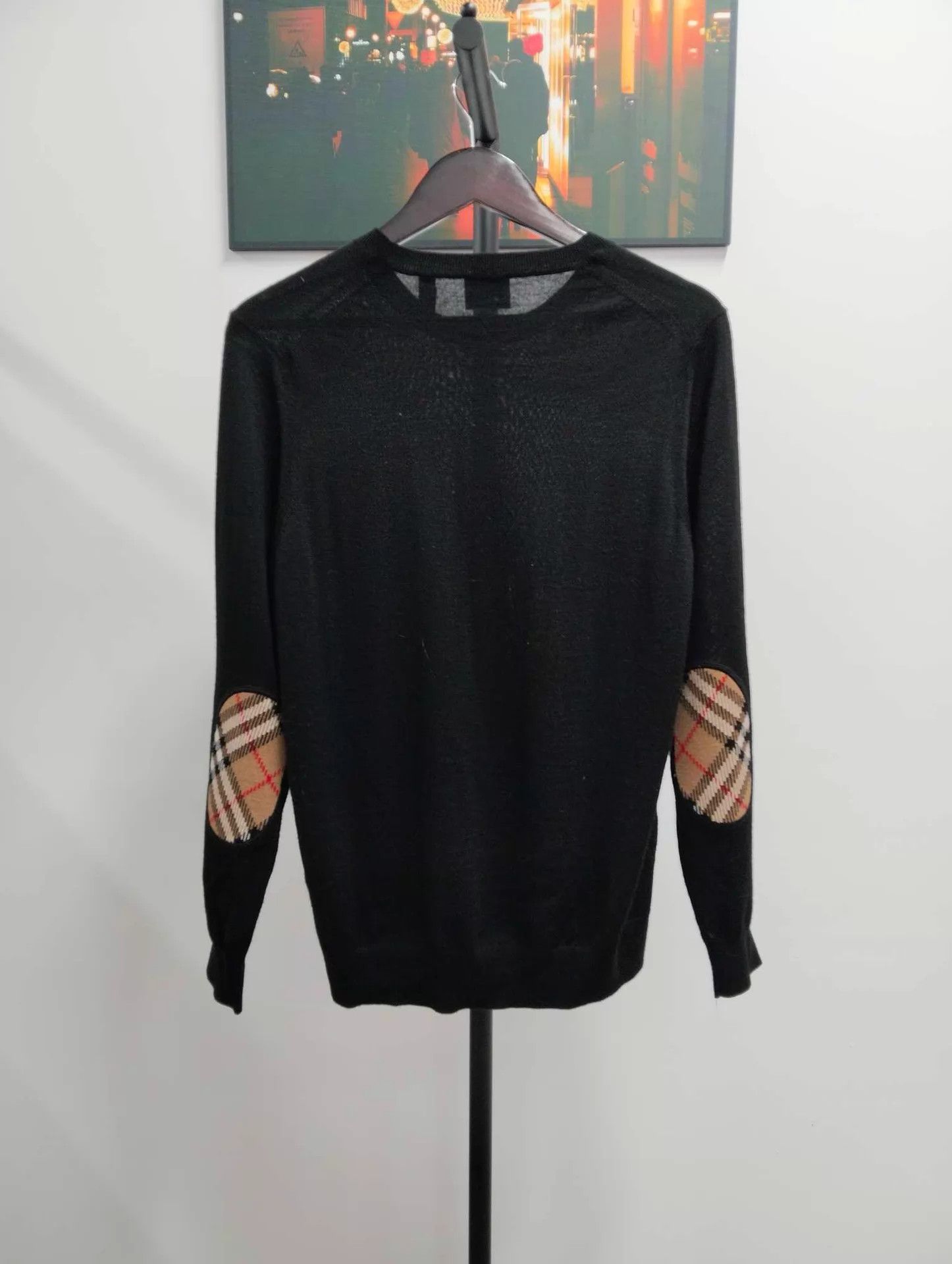 Burberry Black Cashmere Knit Sweater L