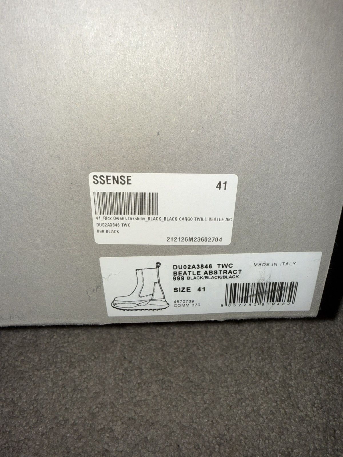 Rick Owens Rick Owens DRKSHDW Abstract Beatle Boots Size US 8 / EU 41 - 6 Thumbnail