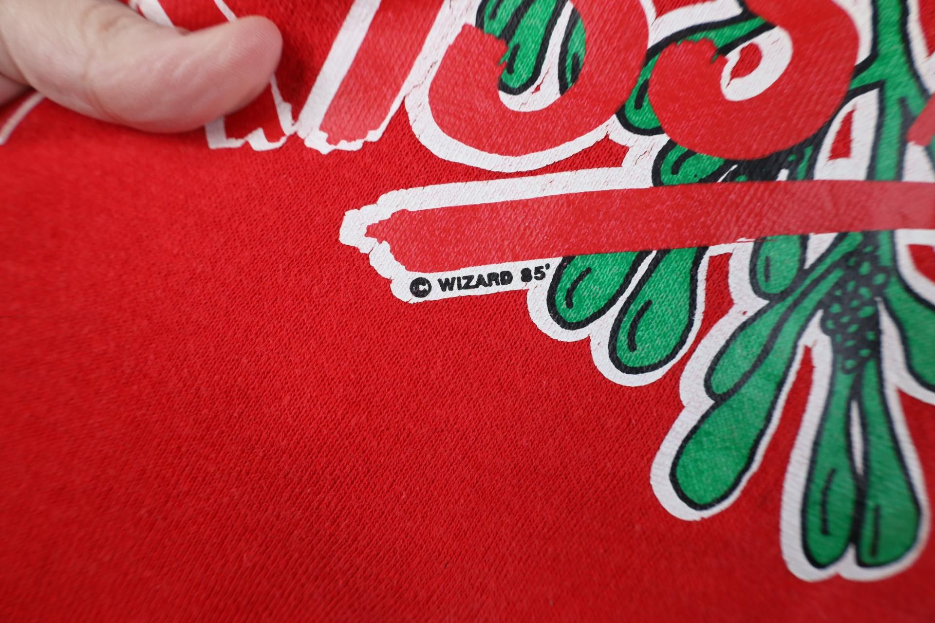 Vintage Vintage 80s Christmas Mistletoe Kiss Me Crewneck Sweatshirt Size XL / US 12-14 / IT 48-50 - 5 Thumbnail