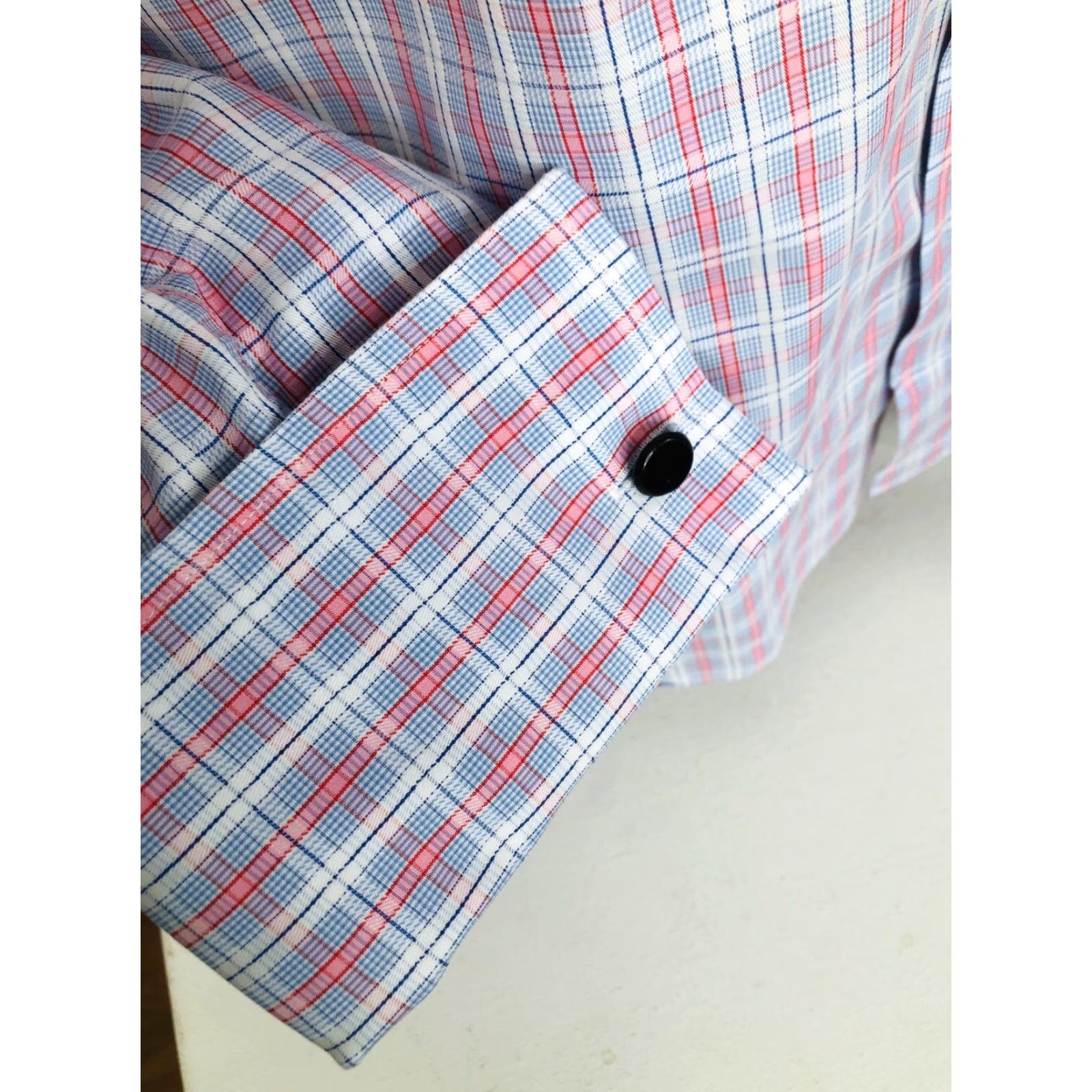 Pinko Thomas Pink London Plaid Shirt Mens 15.5/34 Long Sleeve Button-Up EXCELLENT Size US M / EU 48-50 / 2 - 4 Thumbnail