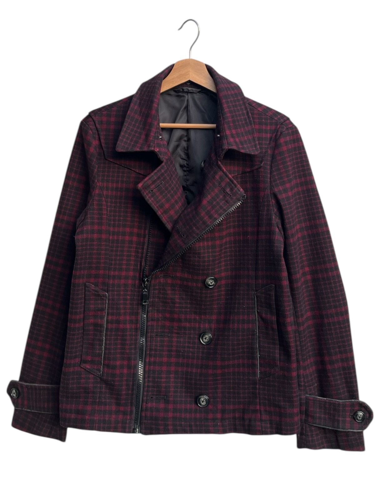 semanticdesign Semantic Design Tartan Plaid Punk Style Jacket Size US M / EU 48-50 / 2 - 1 Thumbnail