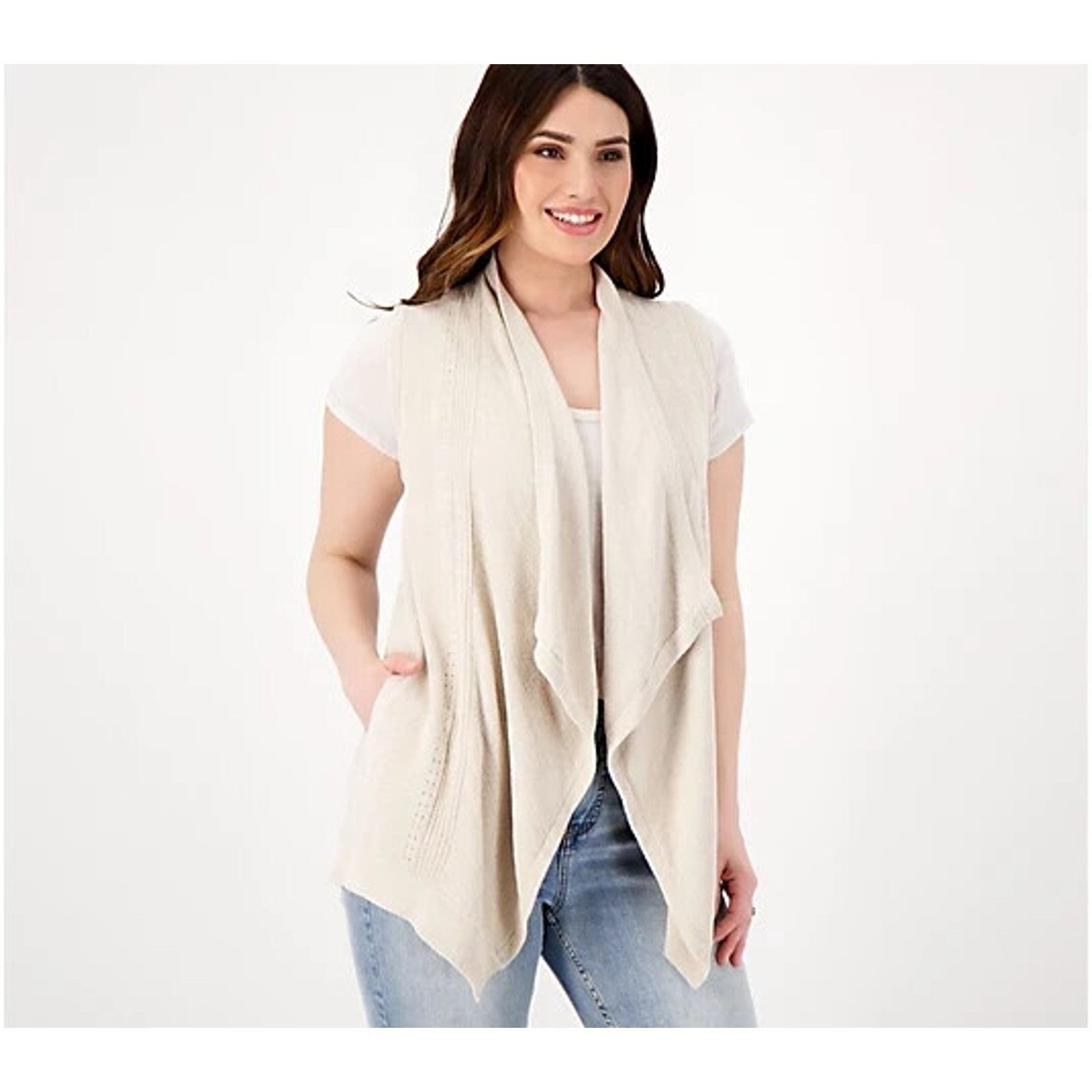 & Other Stories Barefoot Dreams CozyChic Ultra Lite Vest Bisque,2X A355073 Size XXL / US 16-18 / IT 52-54 - 1 Preview