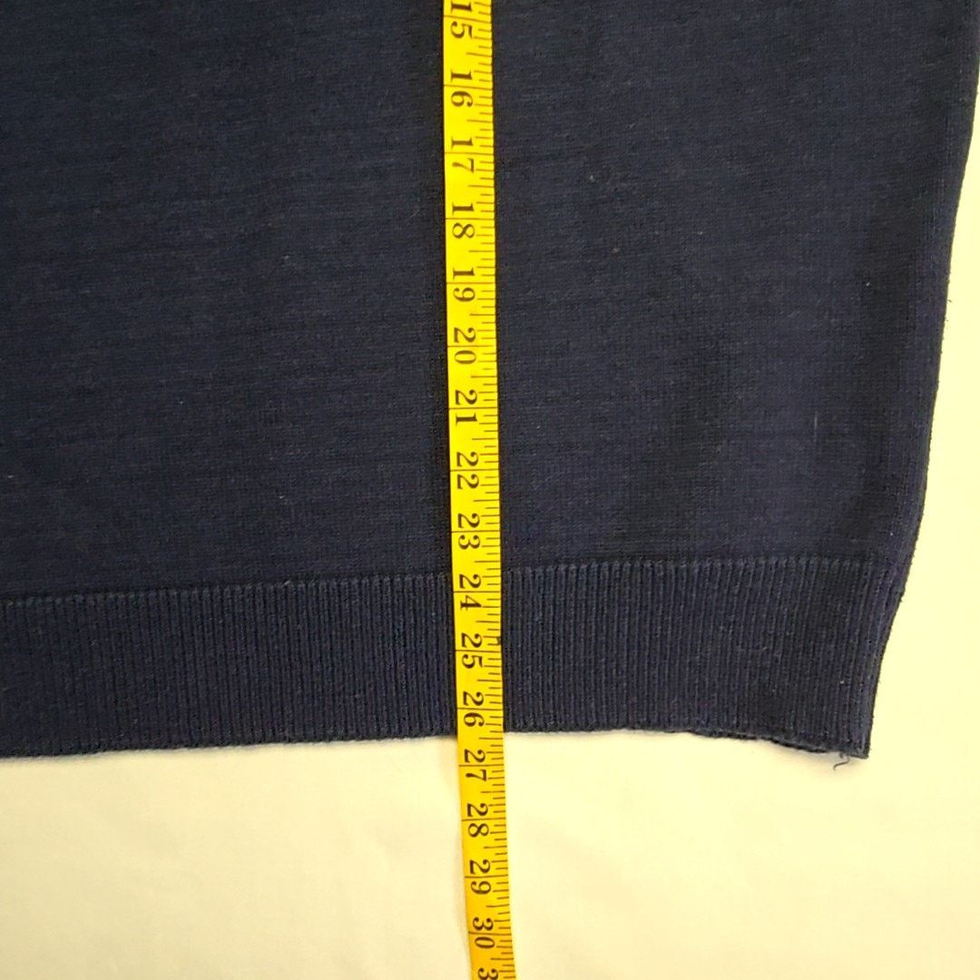 Vintage Vantage Time Warner Cable Sweater Navy Blue V-Neck XL 90s Size US XL / EU 56 / 4 - 8 Thumbnail