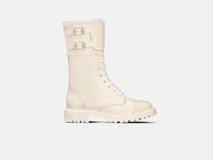 Dior o1w1db11125 KCI779 D-Trap Ankle Boots in White Size US 7 / IT 37 - 1 Thumbnail