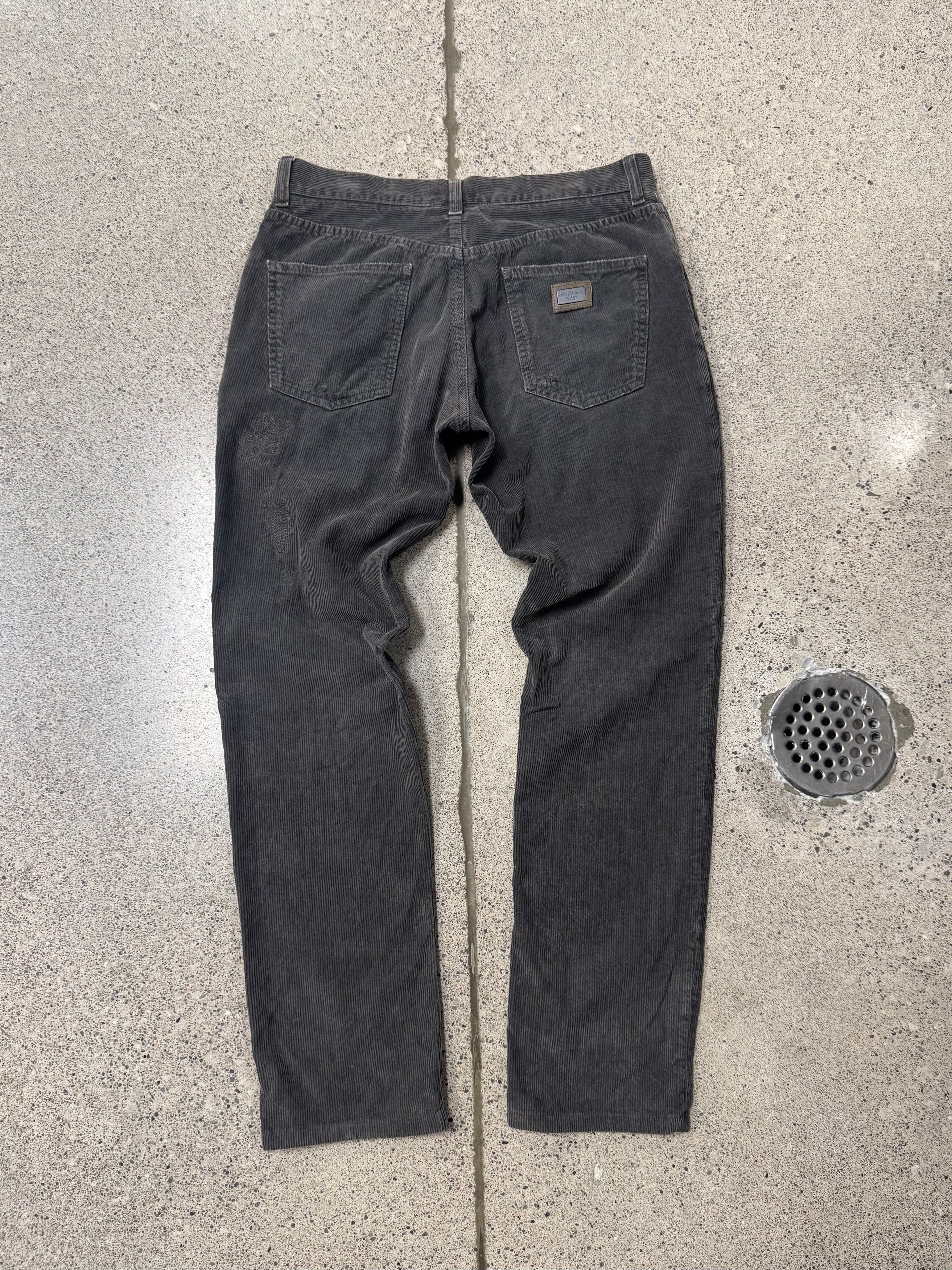 Dolce & Gabbana Dolce & Gabbana Mainline Brown Corduroy Bootcut Pants Size US 30 / EU 46 - 4 Thumbnail