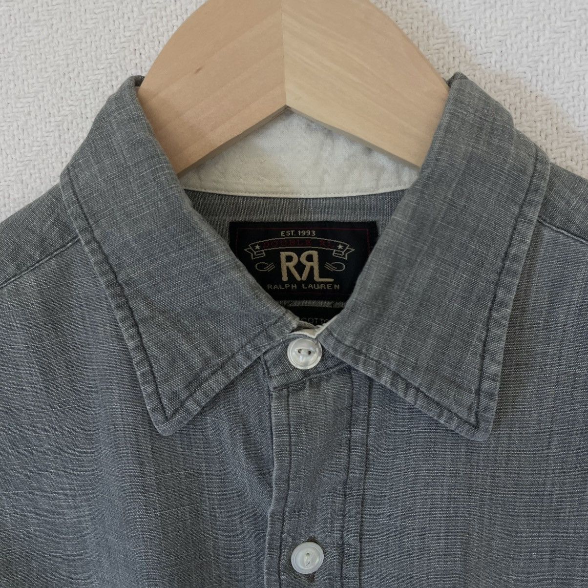 Ralph Lauren RRL Double RL Chambray Grey Cotton Workshirt Button Down Size US S / EU 44-46 / 1 - 5 Thumbnail