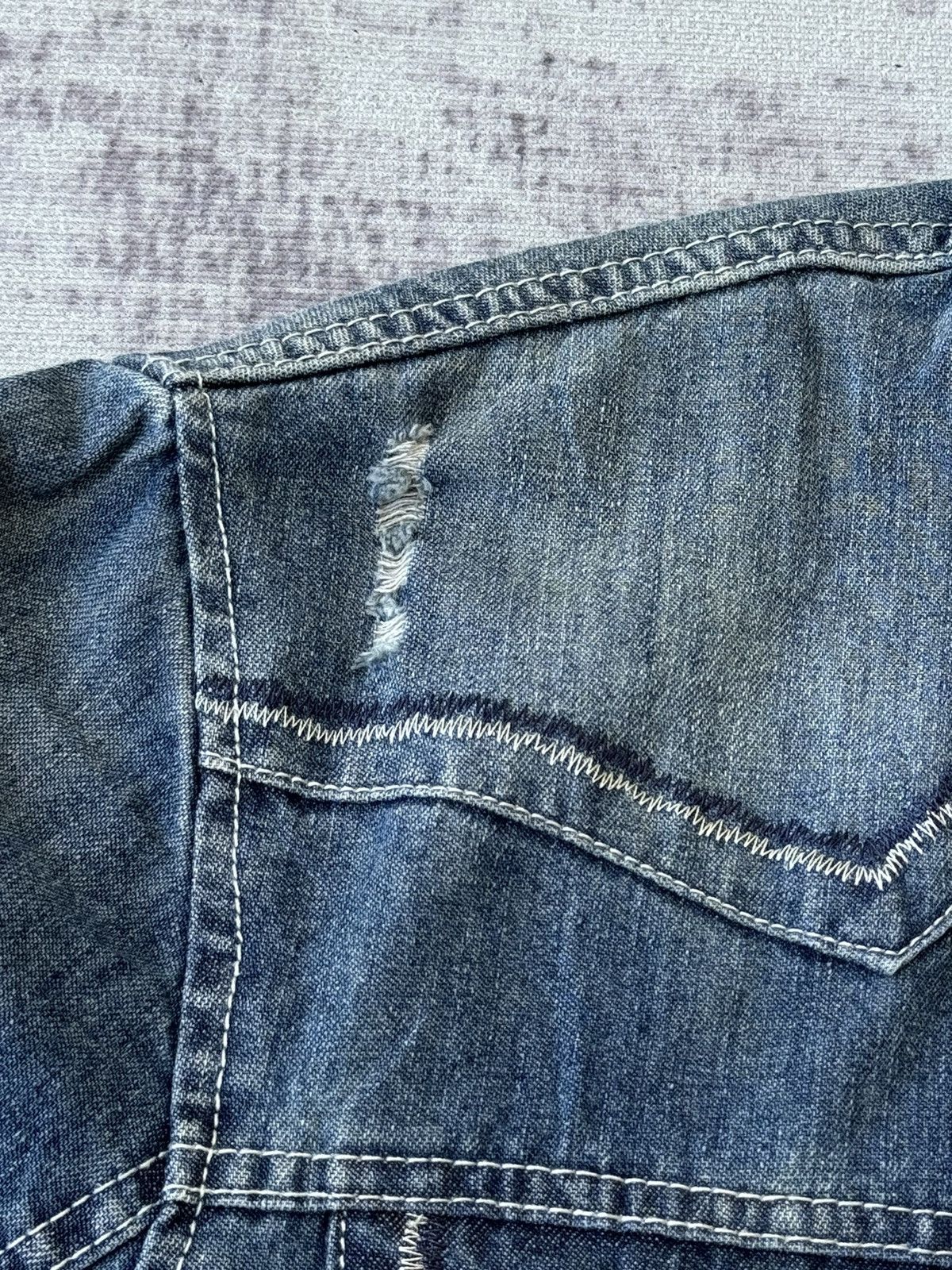 In The Attic Vintage In The Attic Tactical Button Denim Jacket Size US L / EU 52-54 / 3 - 3 Thumbnail