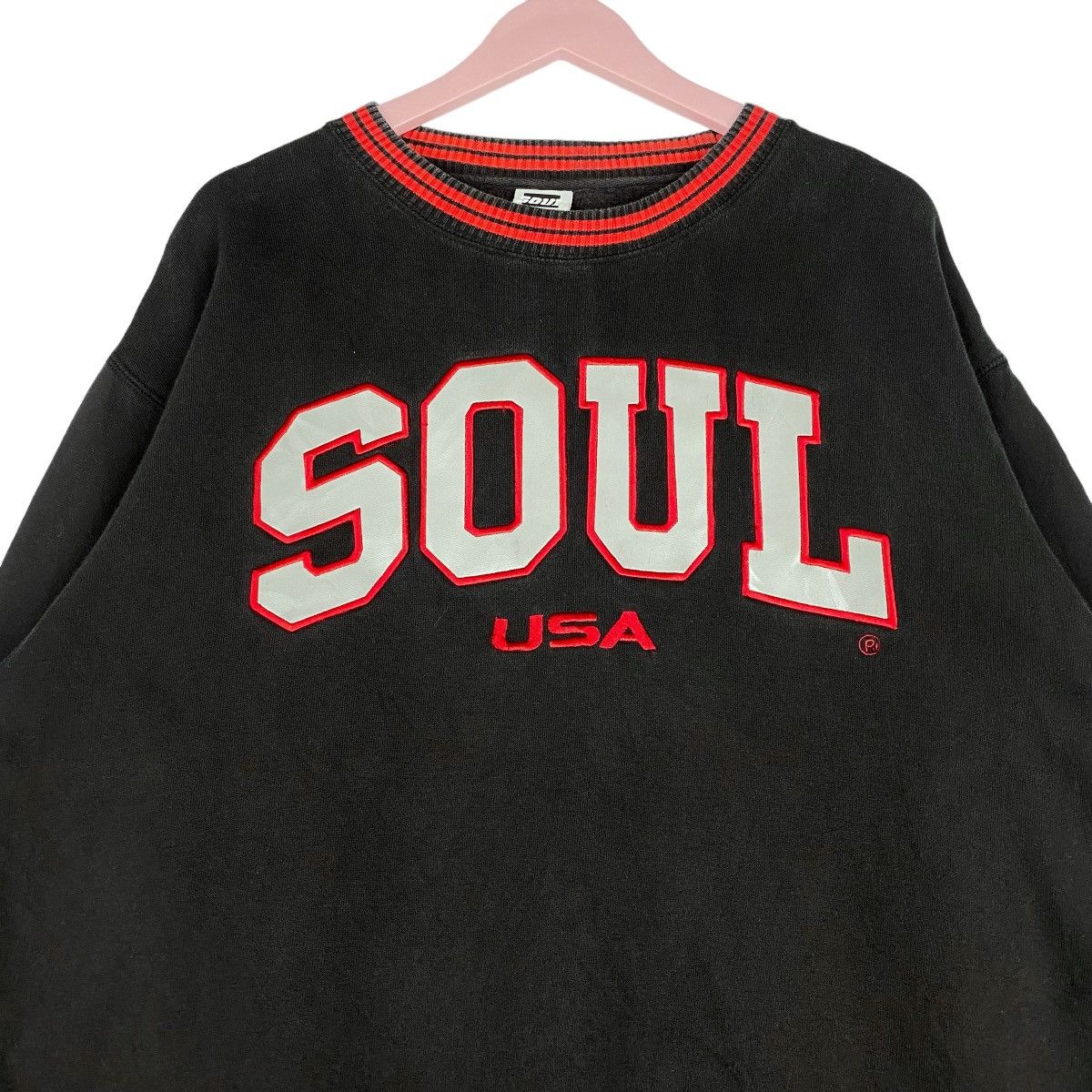 Designer × Vintage Soul USA Sweatshirt Crewneck Pullover Jumper Size US XL / EU 56 / 4 - 2 Thumbnail