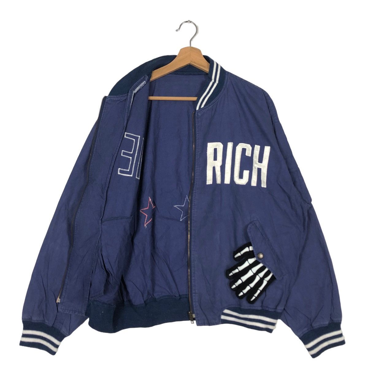 Toyo Enterprises 🔥90s Bomber Jacket Hollywoods 50Years Golden Ears Diet Rich Size US M / EU 48-50 / 2 - 9 Thumbnail