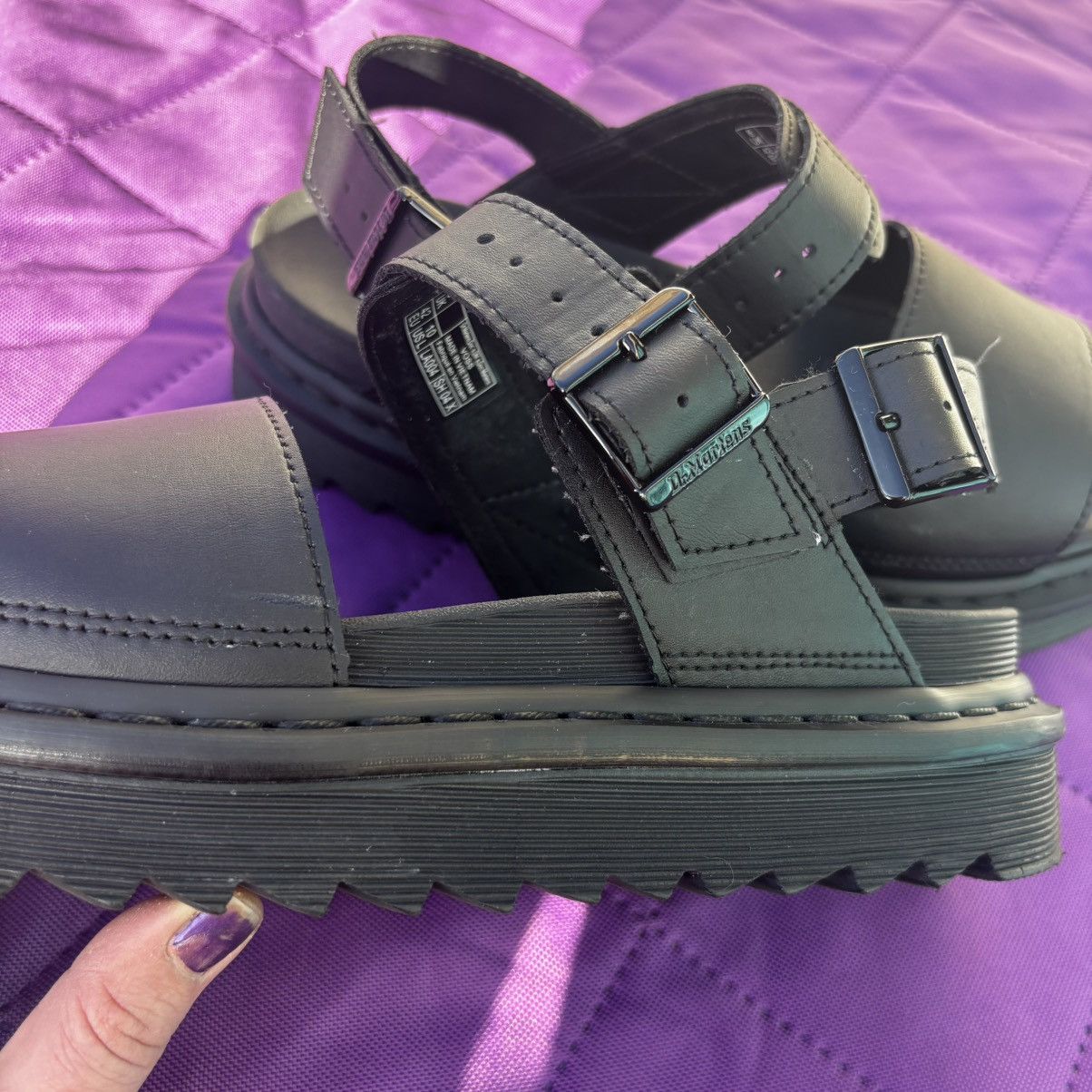 Dr. Martens Dr Marten Platform Sandals Size US 10 / IT 40 - 3 Thumbnail
