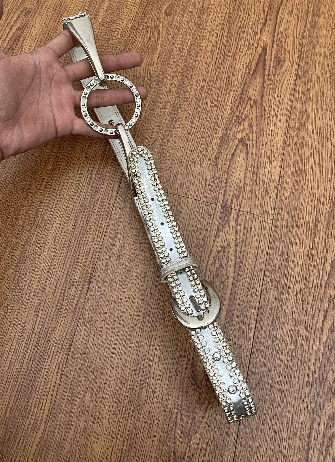 If Six Was Nine × Japanese Brand × Le Grande Bleu (L.G.B.) Silver crystal belt Size ONE SIZE - 4 Thumbnail