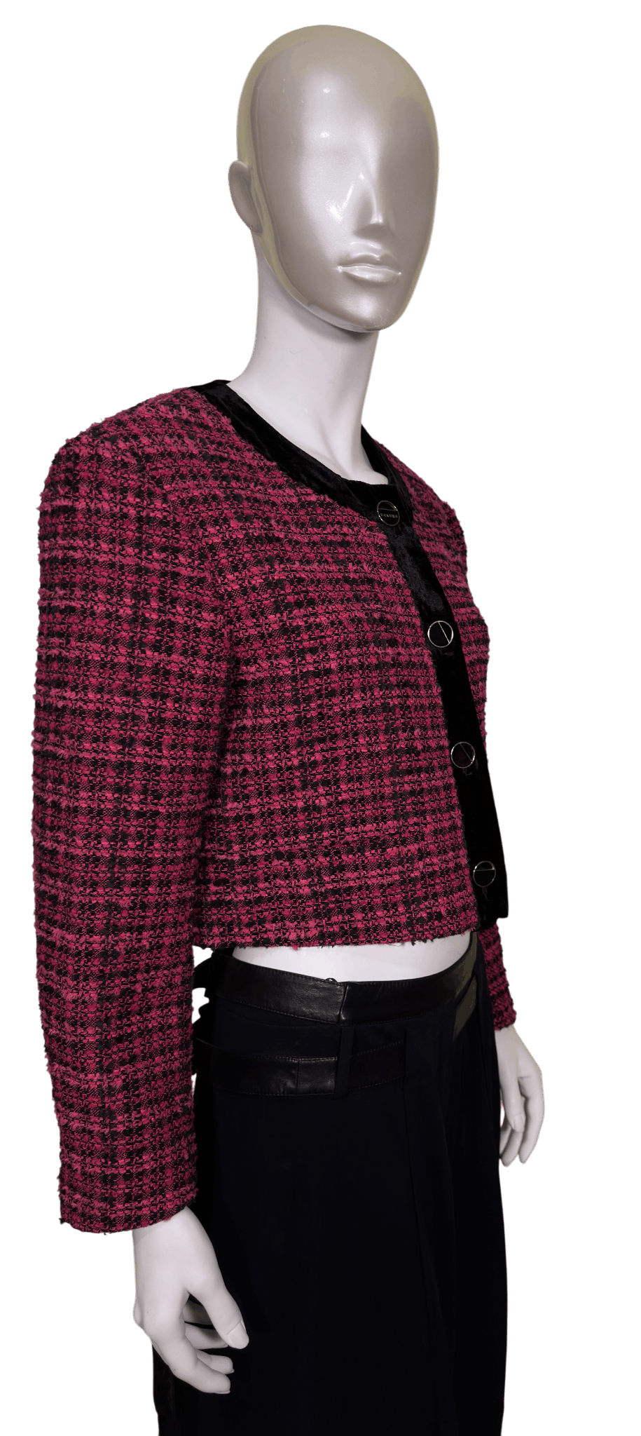 Sandro Purple Tweed Blazer Size M / US 6-8 / IT 42-44 - 3 Thumbnail