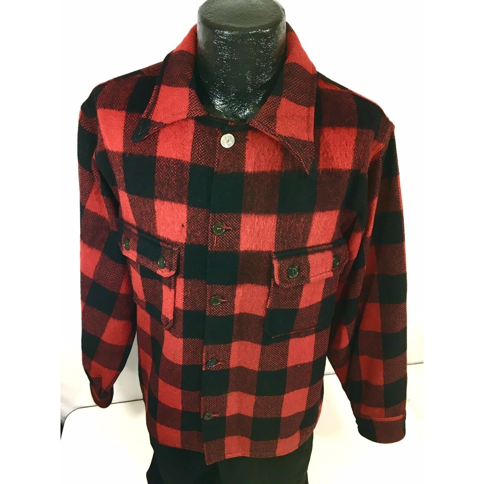 Other Vtg MACKINAW Cruiser Coat BUFFALO Plaid WOOL Hunting Jacket Size US XL / EU 56 / 4 - 7 Thumbnail