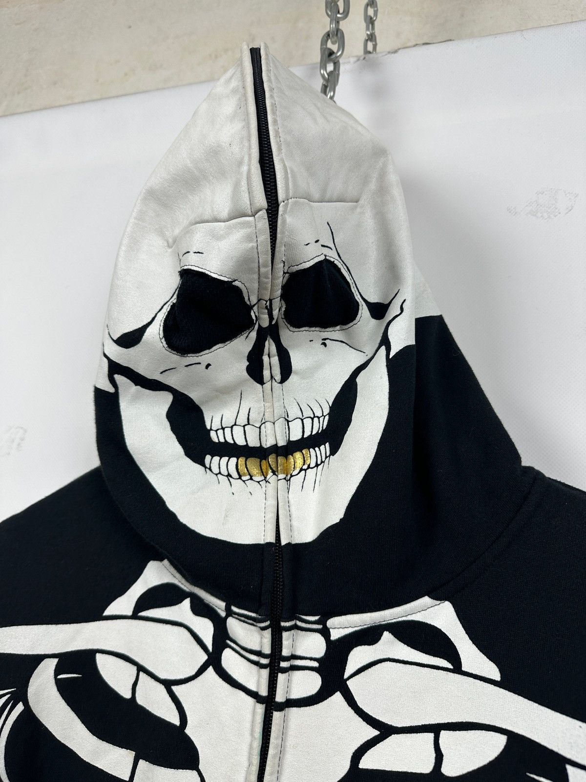 LRG 2006 Vintage LRG Dead Serious Skeleton Hoodie Size US XL / EU 56 / 4 - 9 Thumbnail