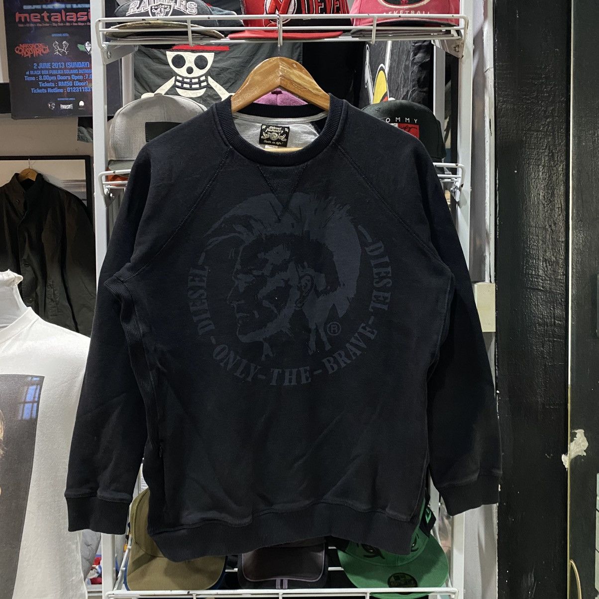 Diesel × Vintage Diesel Industry Trojan Vintage Design Sweatshirts Size US L / EU 52-54 / 3 - 1 Thumbnail