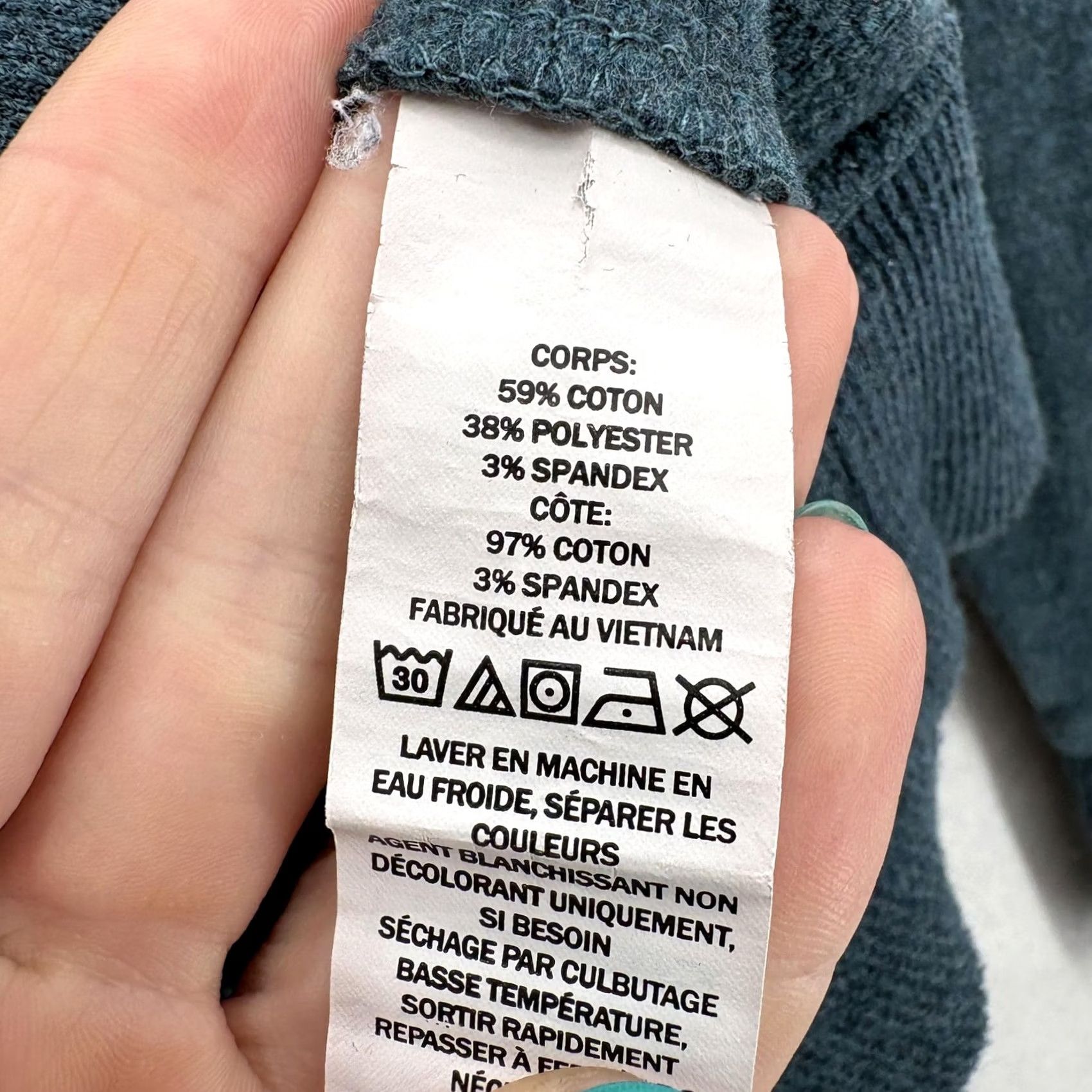 Vintage L.L.Bean Cozy Pullover Womens Medium Blue Cowl Neck Kangaroo Pocket Fleece Top Hoodie Pullover Casual Fall Womens Size M / US 6-8 / IT 42-44 - 5 Thumbnail
