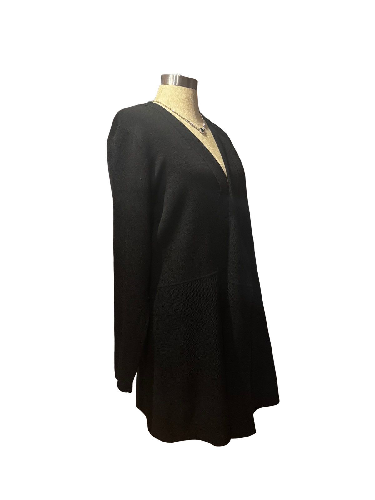 Anne Klein Women’s black open Cardigan.wt1996 Size XL / US 12-14 / IT 48-50 - 7 Thumbnail