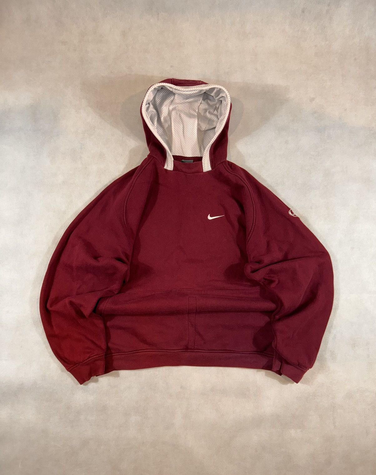 Nike × Vintage NIKE VINTAGE BASIC LOGO OVERSIZE BOXY HOODIE Size US XL / EU 56 / 4 - 1 Thumbnail