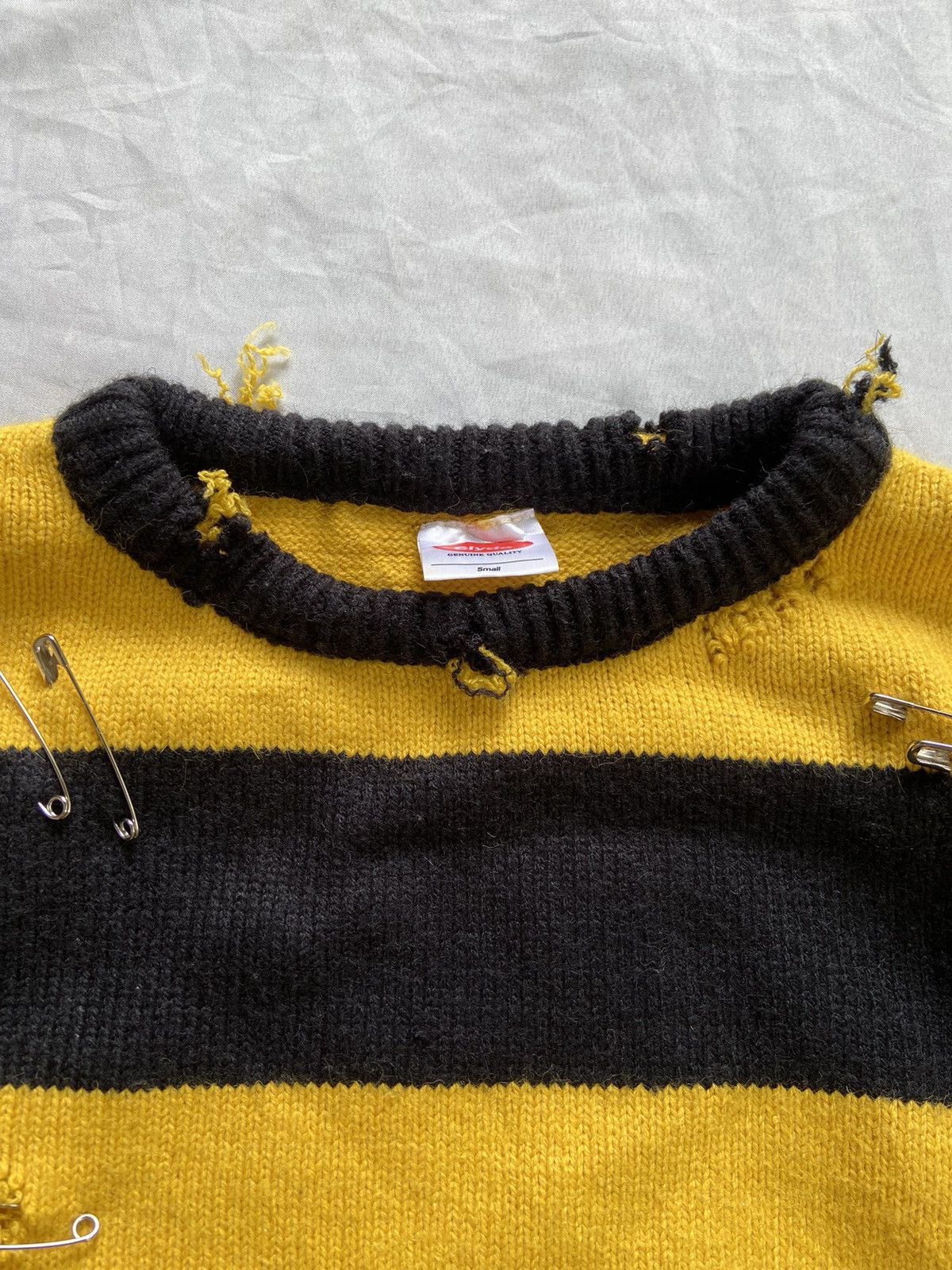 Japanese Brand PUNK STRIPED JAPAN STYLE KNIT LONG SLEEVE Size US M / EU 48-50 / 2 - 10 Thumbnail