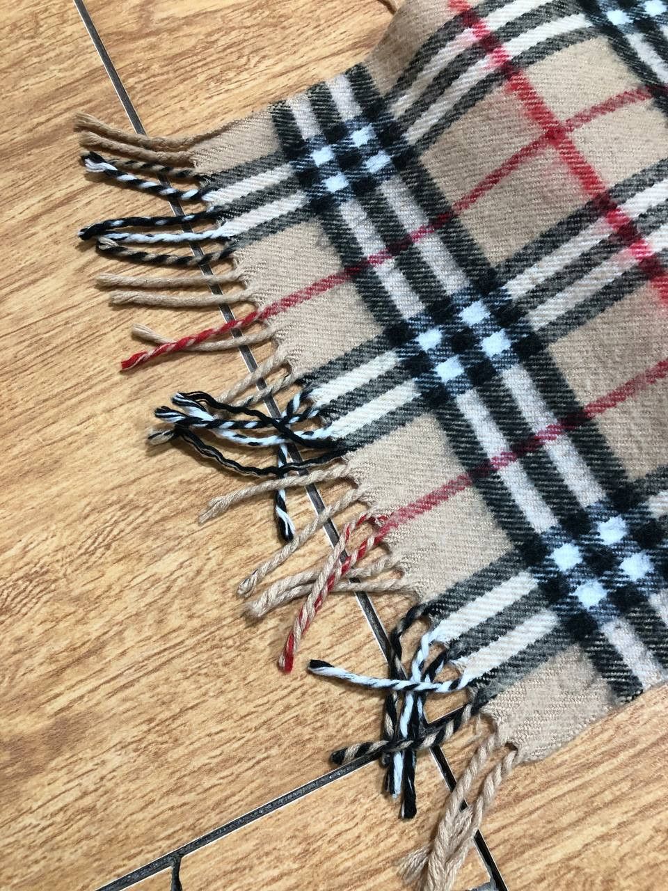 Burberry Vintage Burberrys Scarf Cashmere Plaid Pattern Nova Check Size ONE SIZE - 4 Thumbnail