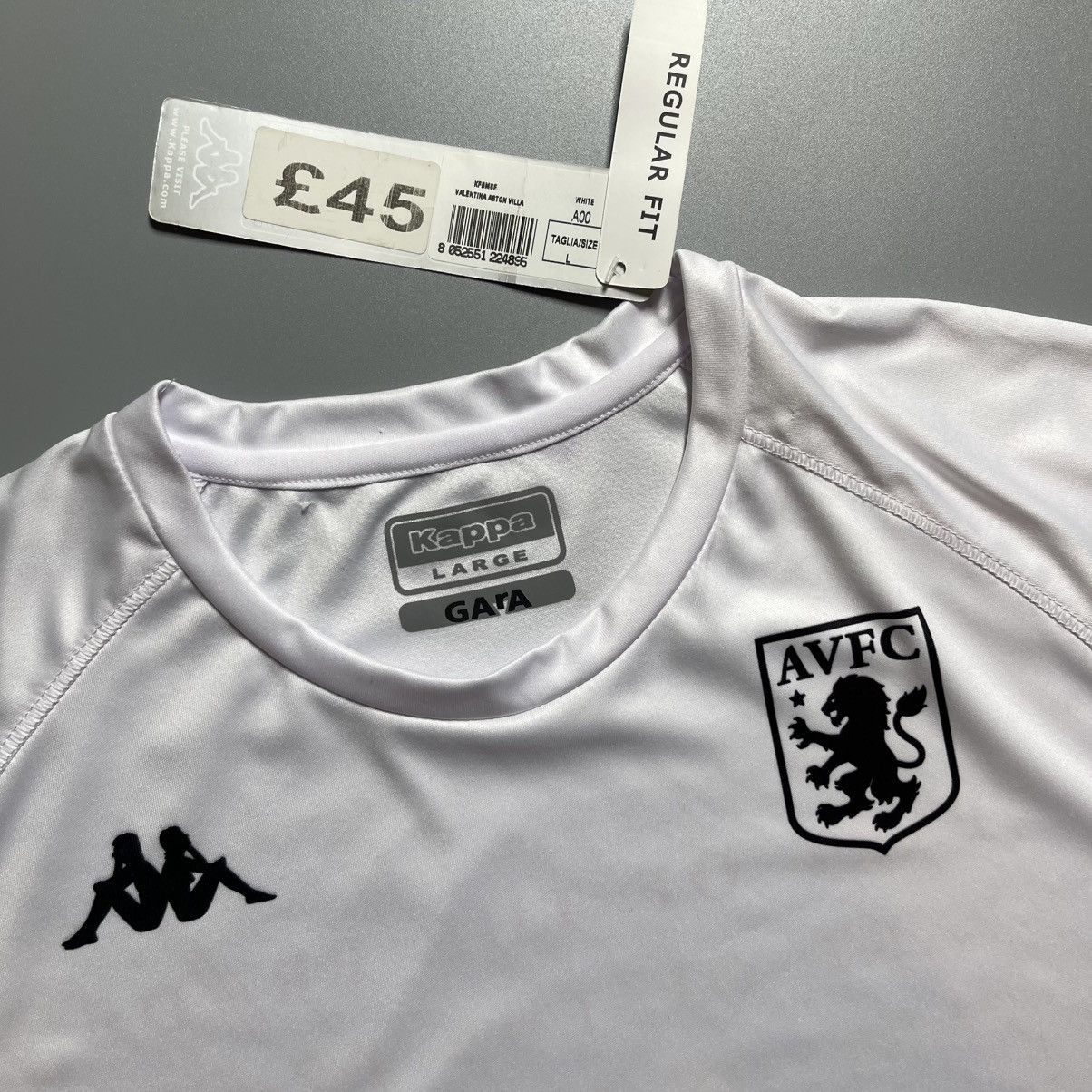 Kappa × Vintage WOMENS ASTON VILLA KAPPA 2020/2021 SOCCER PRE MATCH JERSEY Size L / US 10 / IT 46 - 3 Thumbnail