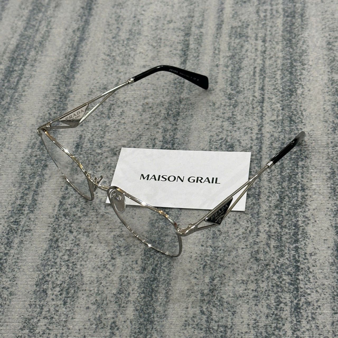 Prada PRADA 0PR A51V 1BC1O1 EYEGLASSES Size ONE SIZE - 4 Thumbnail