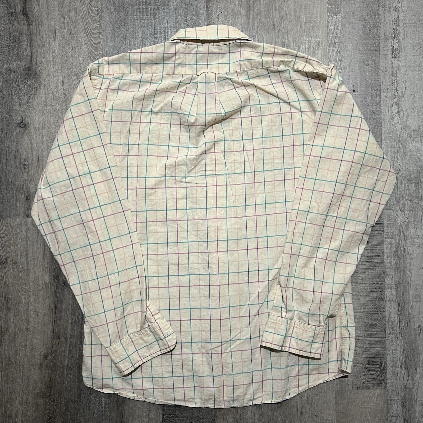 Abercrombie & Fitch VTG 80s Abercrombie & Fitch Mens Button Down Dress Shirt 16 Size US M / EU 48-50 / 2 - 2 Thumbnail