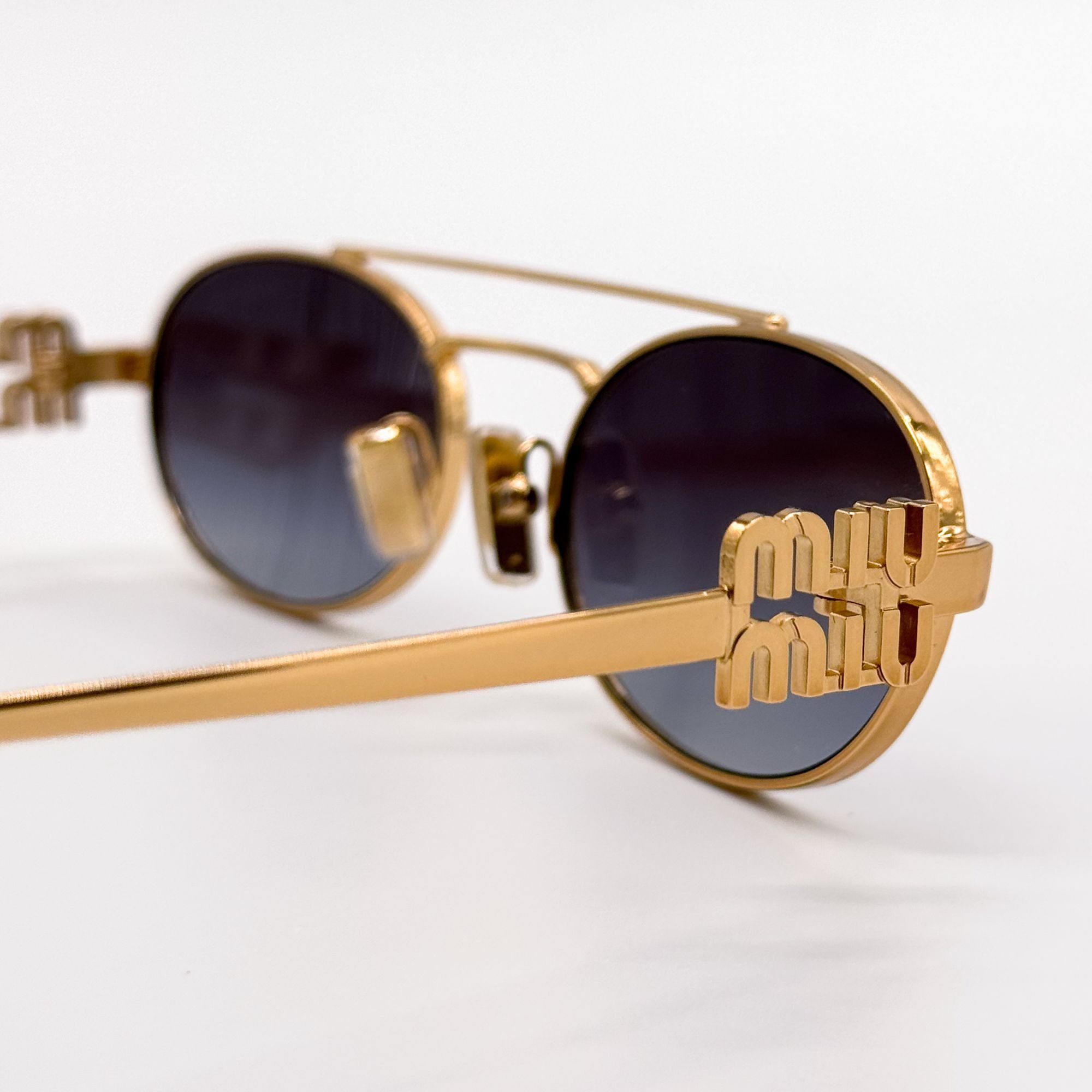 Miu Miu NEW MIU MIU SUNGLASSES MU54ZS 7OE5D1 GRAY MU 54ZS, SMU 54Z Size ONE SIZE - 6 Thumbnail