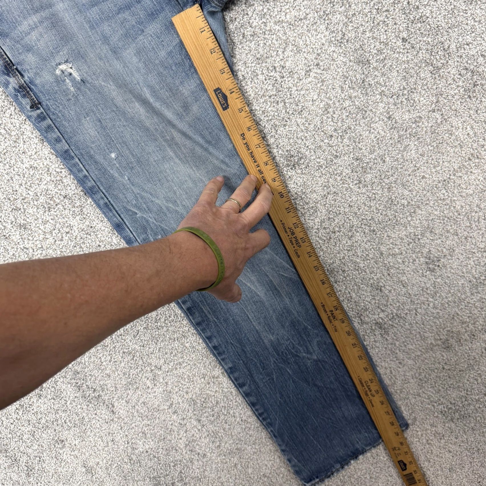 Vintage Arizona Jean Co Jeans Mens Slim Straight 29x29 Blue Distressed Denim Grunge Java? Size US 29 - 4 Thumbnail