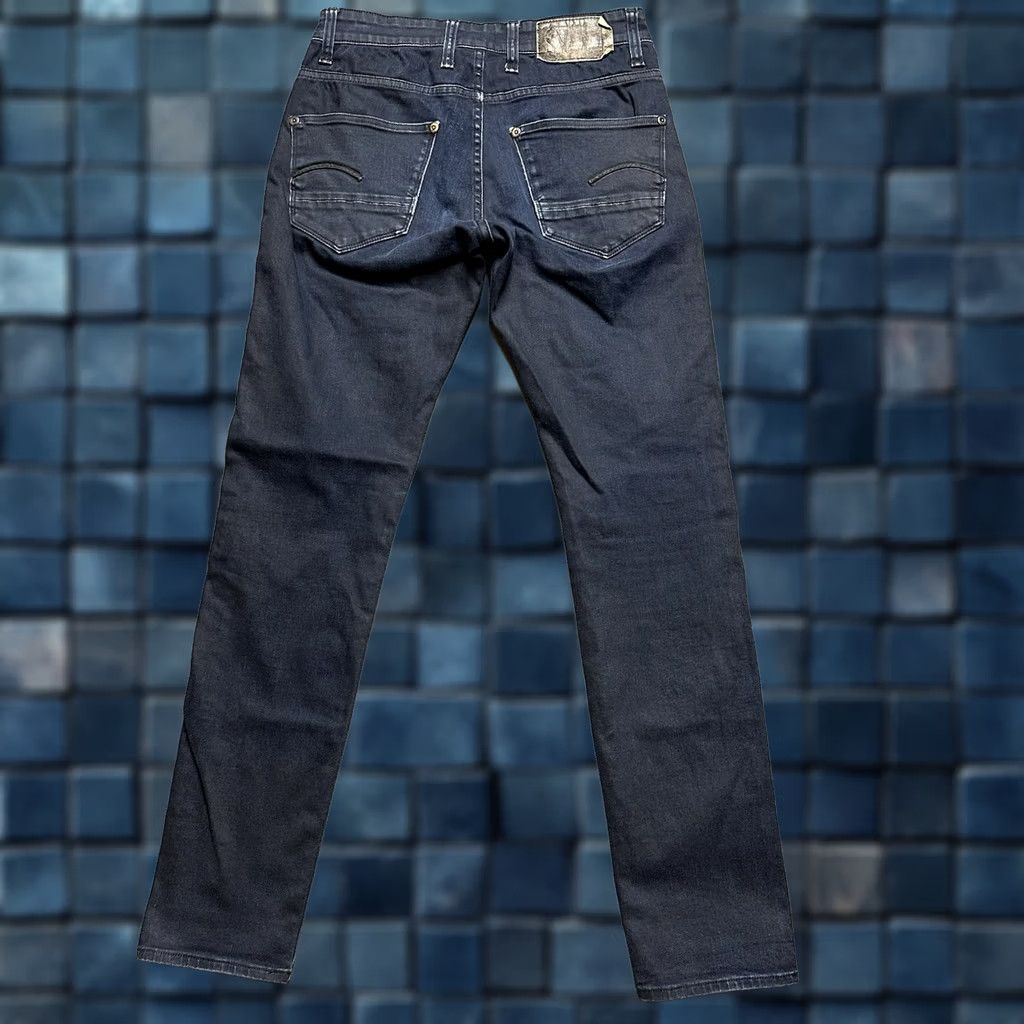 G-Star G Star Raw Jeans Mens 29x32 (28x29.5) Blue Revend Super Slim Skinny Fit Denim Size US 29 - 1 Thumbnail