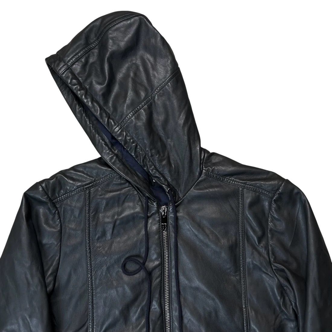 Dirk Bikkembergs Dirk Bikkembergs Hooded Sheep Leather Blouson Size US M / EU 48-50 / 2 - 5 Thumbnail