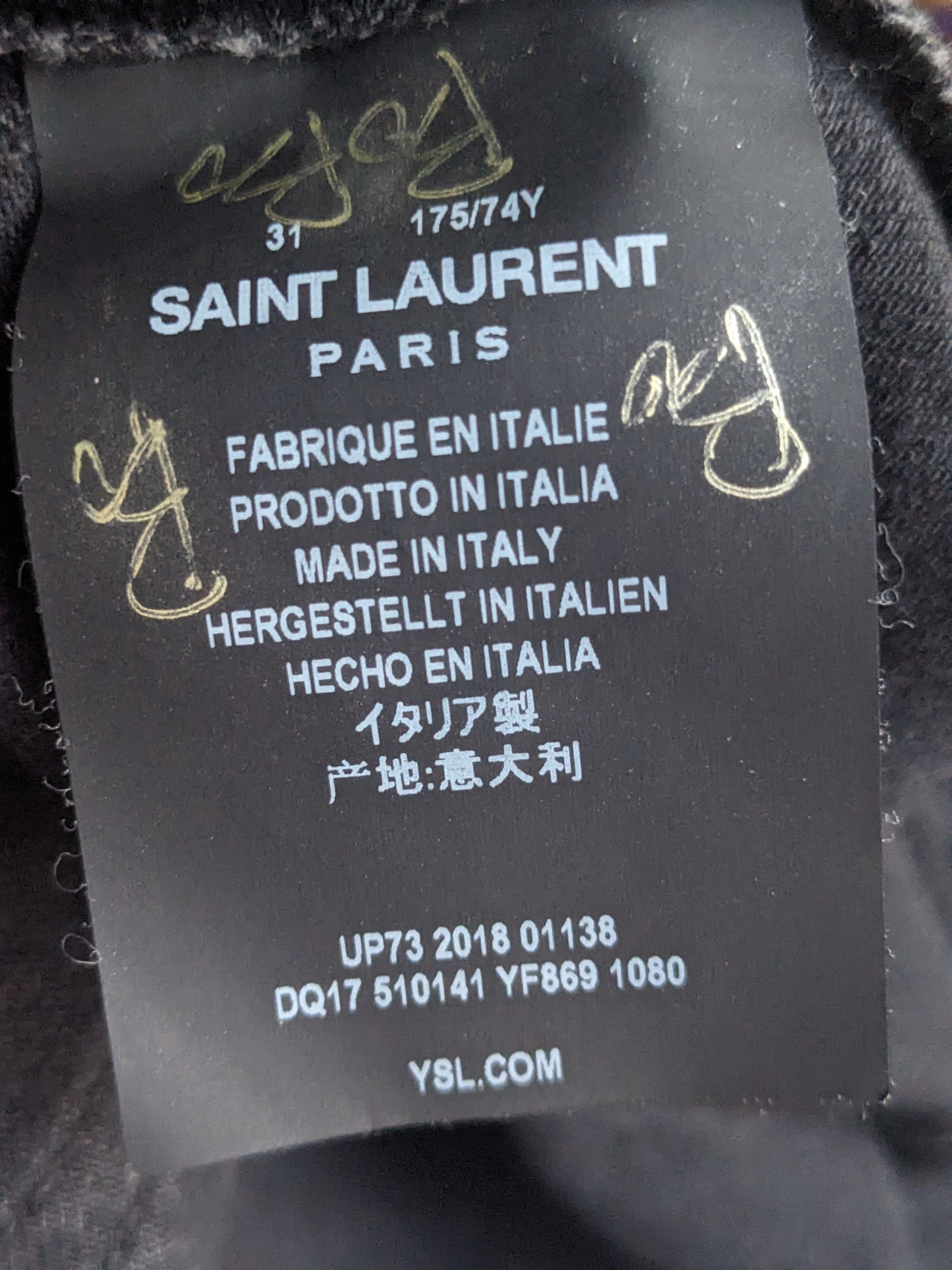 Saint Laurent Paris Saint Laurent D05 Denim Jeans Size 29" - 8 Thumbnail
