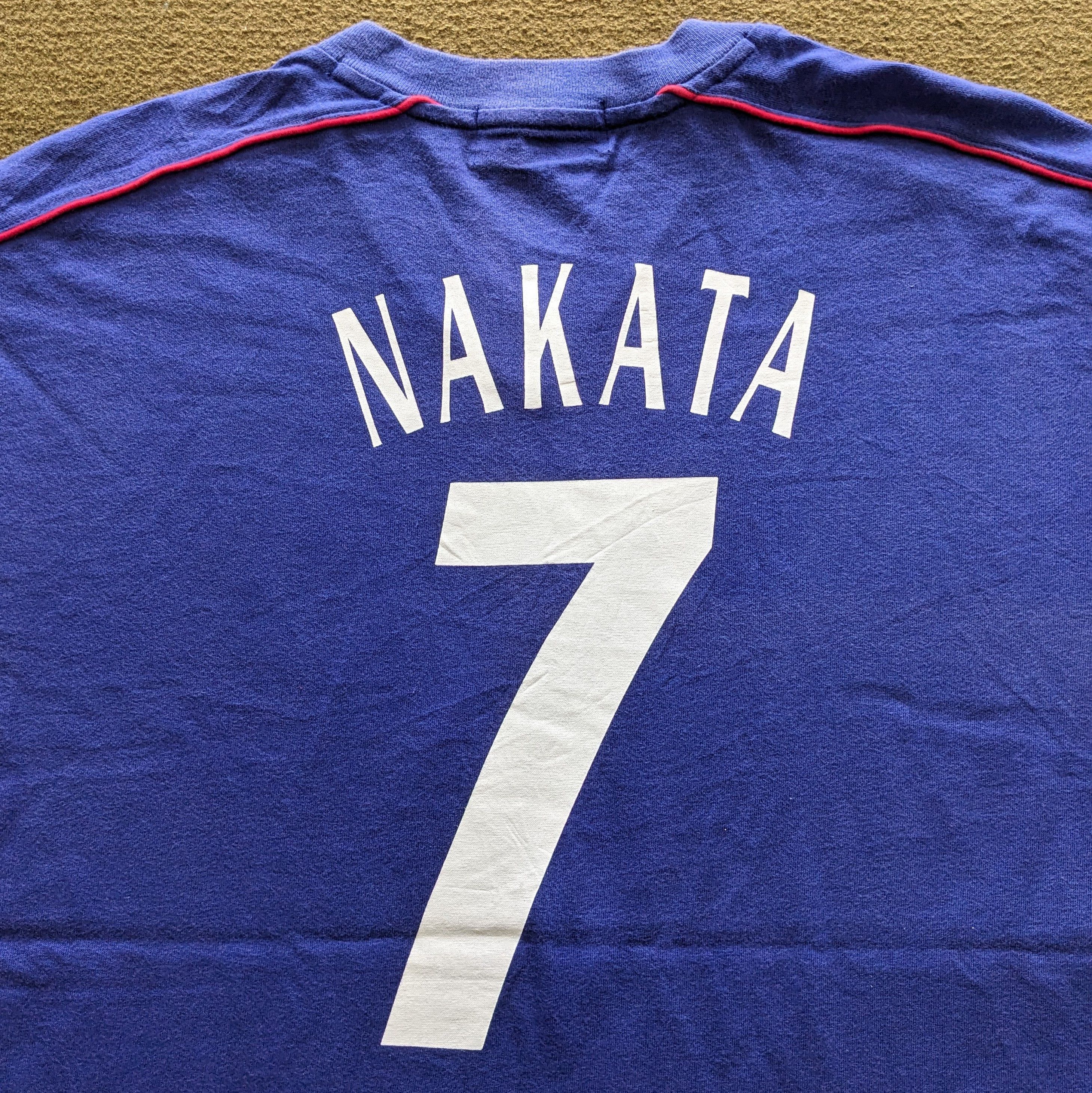 Vintage Vintage NAKATA Japan National Football Team T-shirt Size US L / EU 52-54 / 3 - 2 Thumbnail