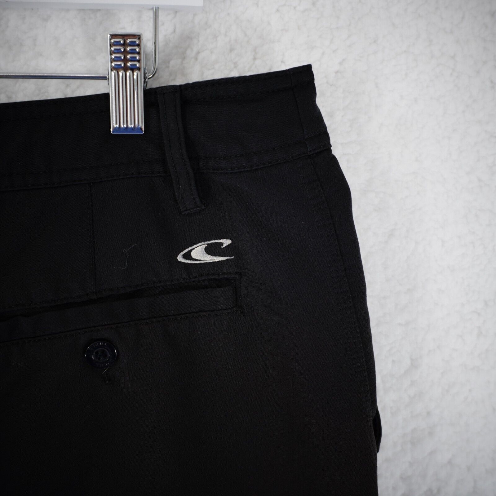 O'Neill DAMAGED Faded O'Neil Black High Rise Polyester Elastane Shor Size US 36 / EU 52 - 5 Thumbnail