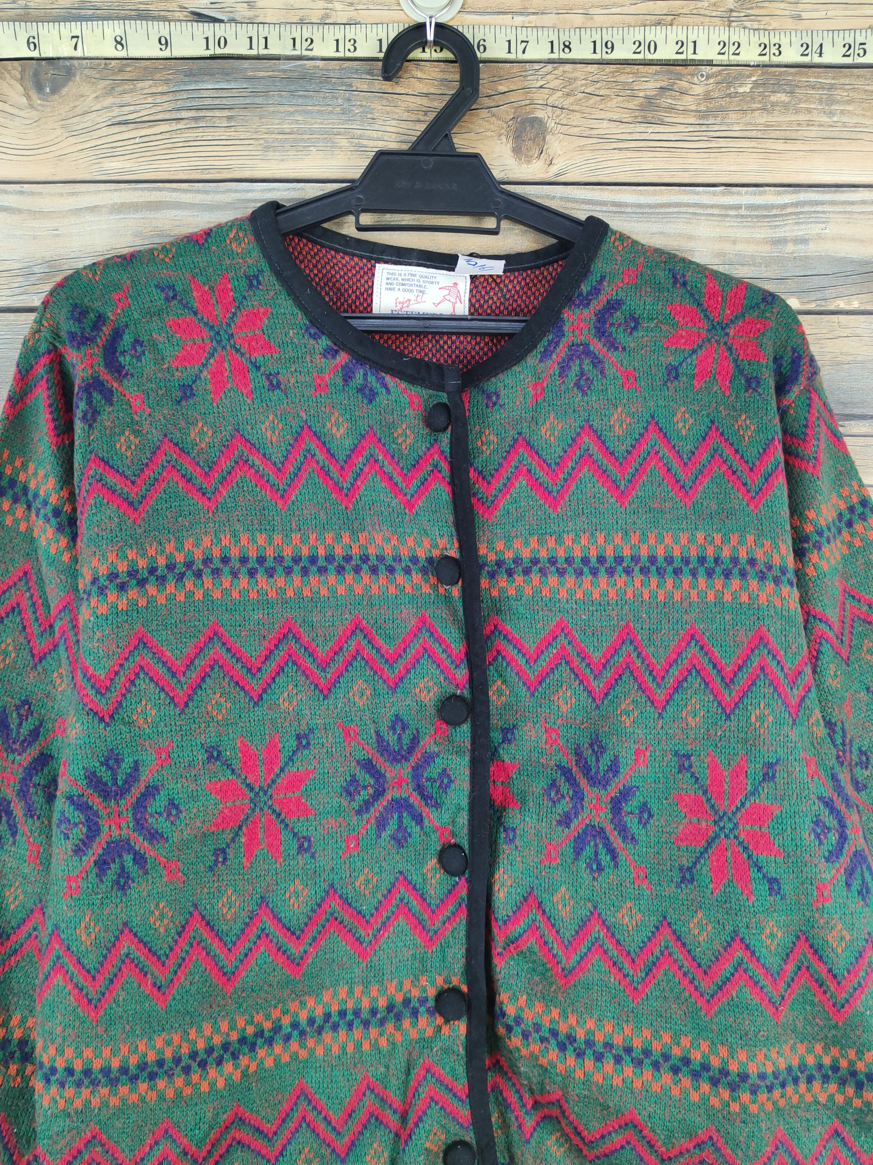 Japanese Brand Estemarl Green Knitwear Cardigan #W2161 Size S / US 4 / IT 40 - 2 Thumbnail
