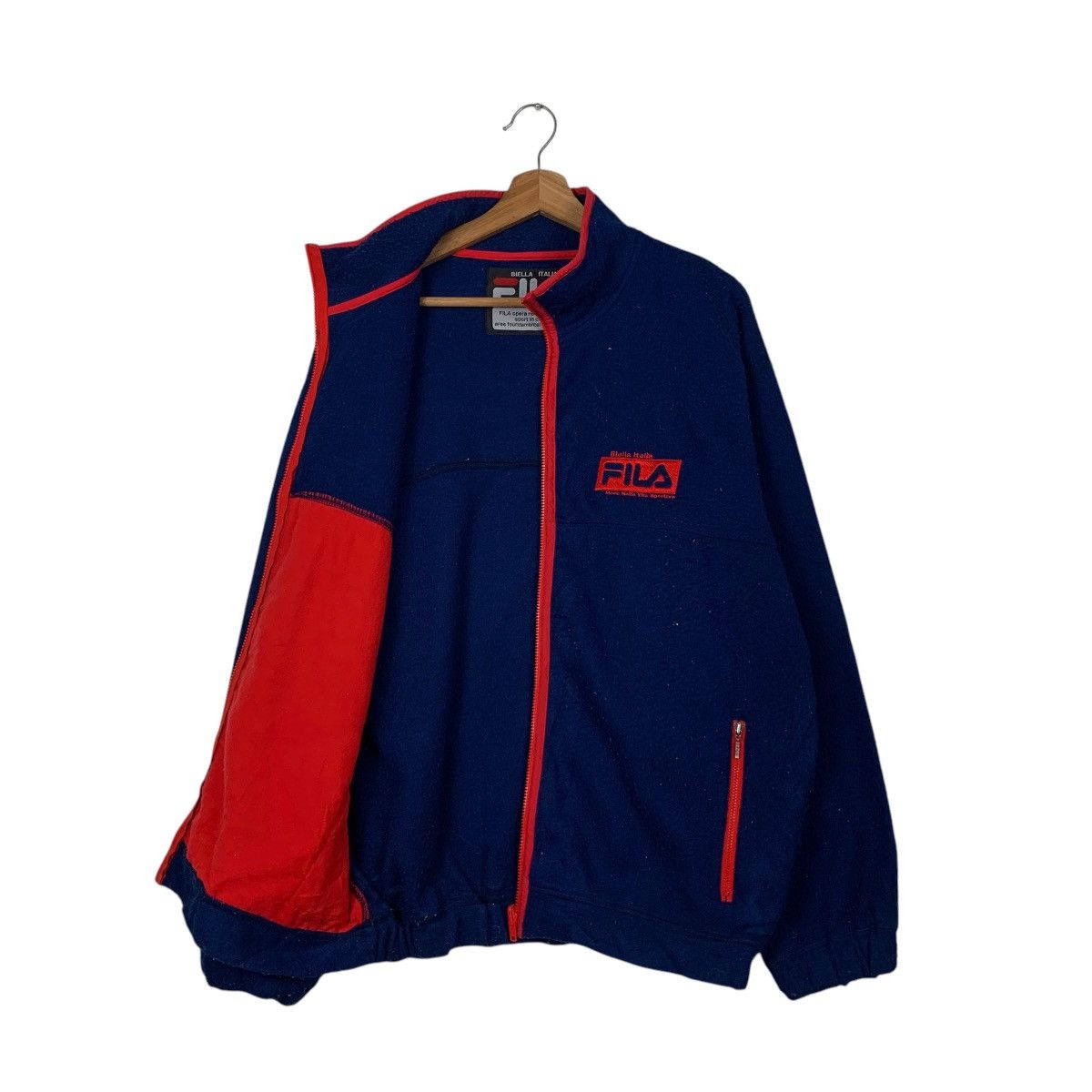 Fila 90's FILA Turtleneck Blue Zipper Fleece Jacket #2082-C91 Size US L / EU 52-54 / 3 - 9 Thumbnail