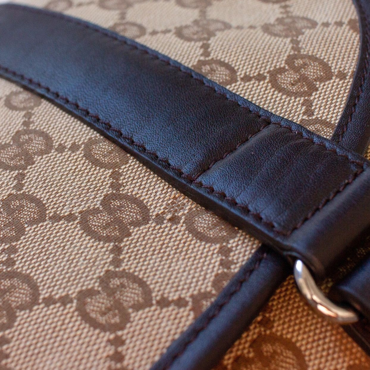 Gucci × Tom Ford 1,7k$ GUCCI Double Belt Flap Unisex Messenger GG Monogram Size ONE SIZE - 14 Thumbnail