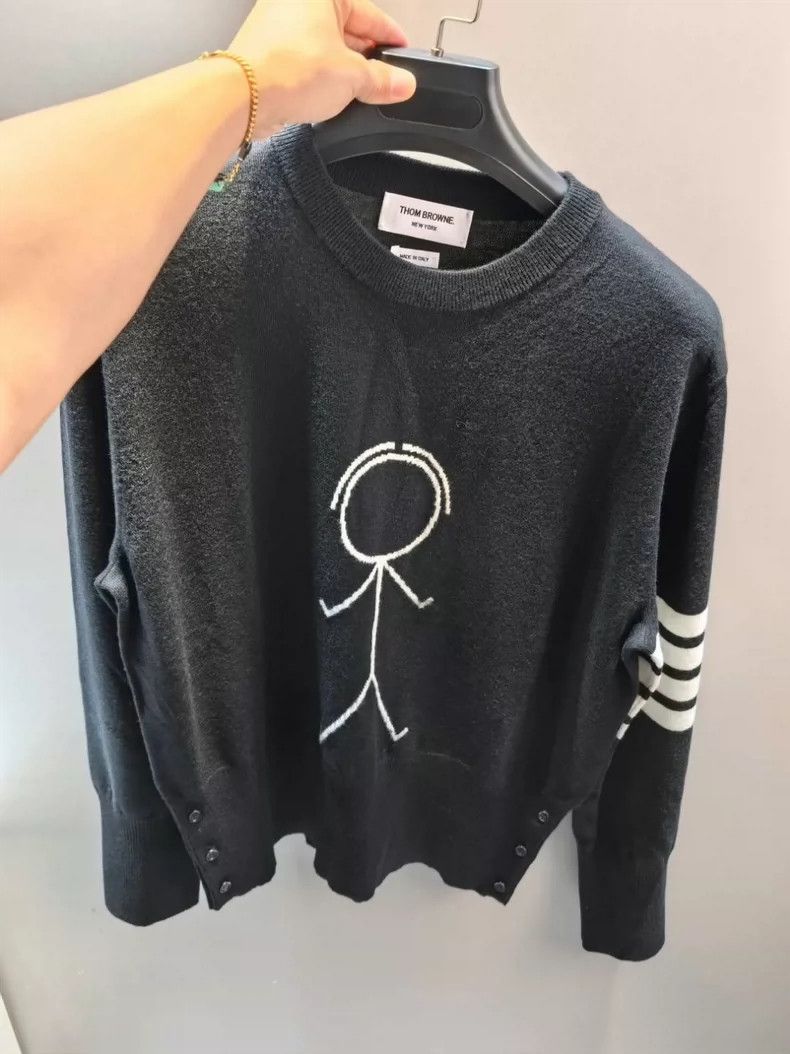 Thom Browne Thom Browne Four stripe matches sweater Size US XL / EU 56 / 4 - 1 Thumbnail